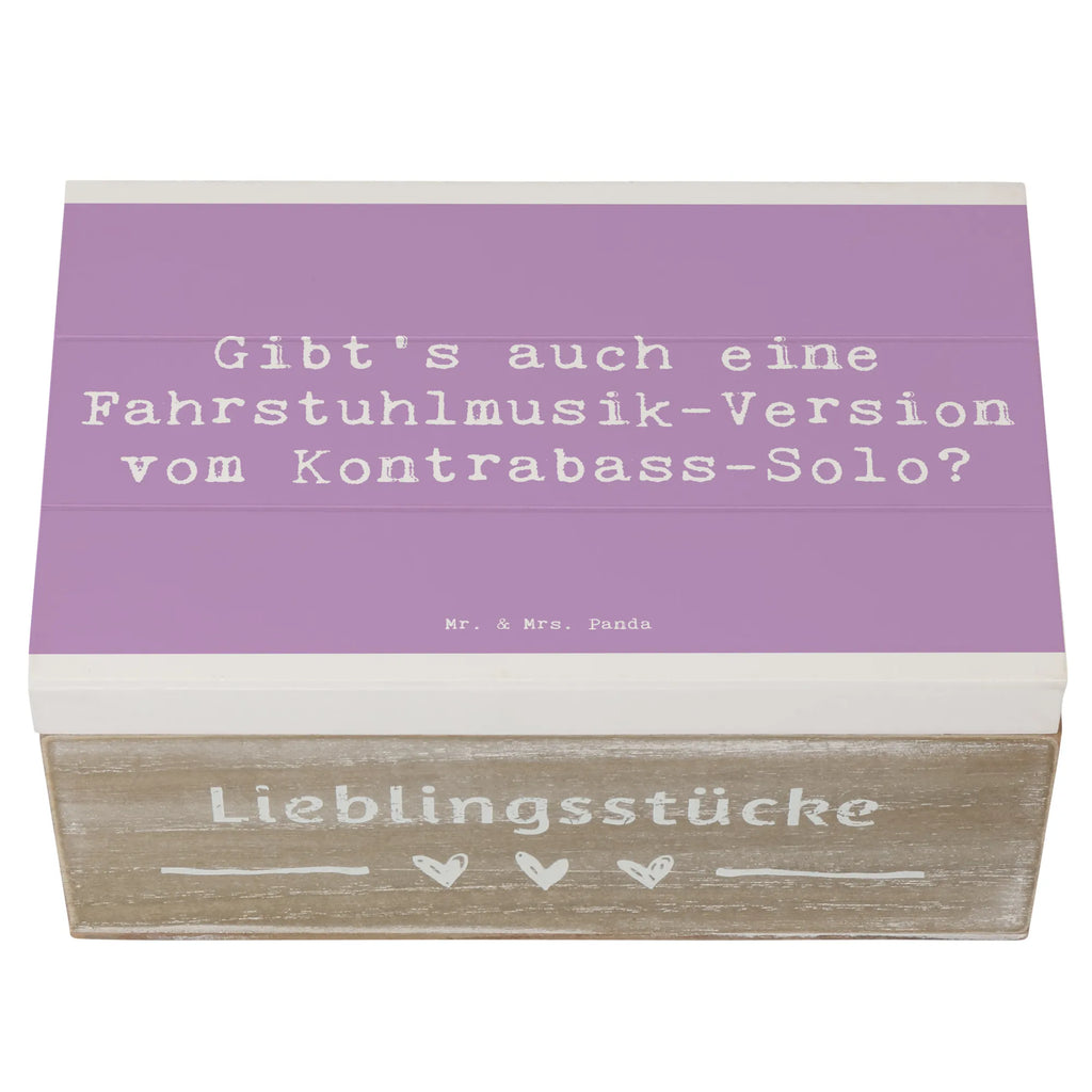 Holzkiste Spruch Kontrabass Solo Holzkiste, Kiste, Schatzkiste, Truhe, Schatulle, XXL, Erinnerungsbox, Erinnerungskiste, Dekokiste, Aufbewahrungsbox, Geschenkbox, Geschenkdose, Instrumente, Geschenke Musiker, Musikliebhaber