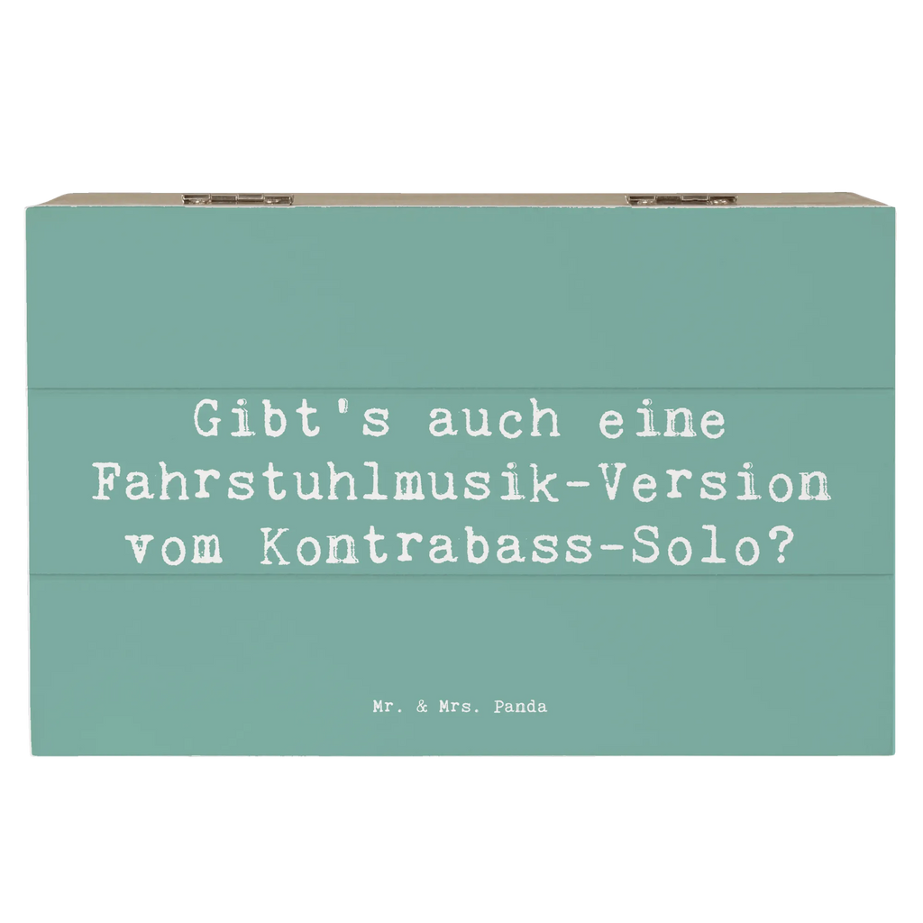 Holzkiste Spruch Kontrabass Solo Holzkiste, Kiste, Schatzkiste, Truhe, Schatulle, XXL, Erinnerungsbox, Erinnerungskiste, Dekokiste, Aufbewahrungsbox, Geschenkbox, Geschenkdose, Instrumente, Geschenke Musiker, Musikliebhaber