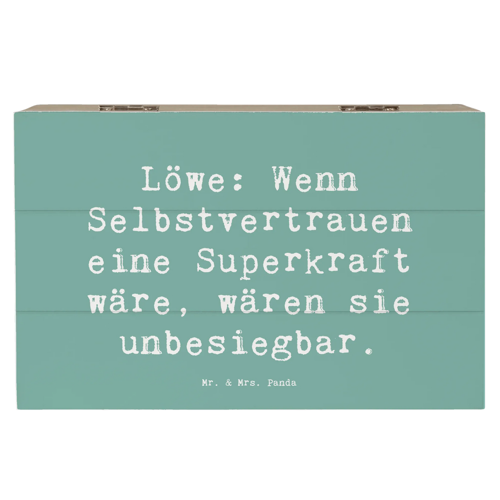 Holzkiste Spruch Löwe Superkraft Holzkiste, Kiste, Schatzkiste, Truhe, Schatulle, XXL, Erinnerungsbox, Erinnerungskiste, Dekokiste, Aufbewahrungsbox, Geschenkbox, Geschenkdose, Tierkreiszeichen, Sternzeichen, Horoskop, Astrologie, Aszendent