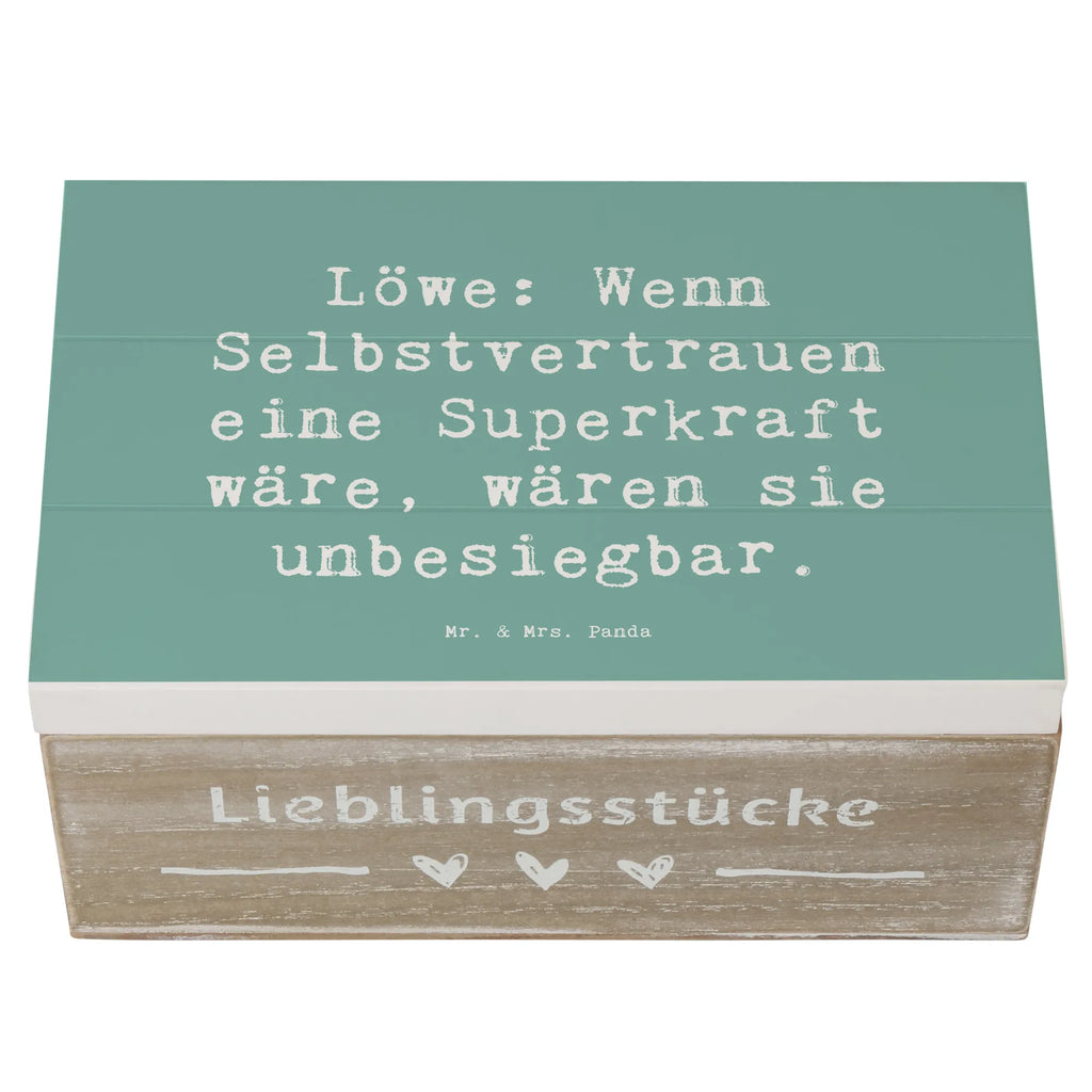 Holzkiste Spruch Löwe Superkraft Holzkiste, Kiste, Schatzkiste, Truhe, Schatulle, XXL, Erinnerungsbox, Erinnerungskiste, Dekokiste, Aufbewahrungsbox, Geschenkbox, Geschenkdose, Tierkreiszeichen, Sternzeichen, Horoskop, Astrologie, Aszendent