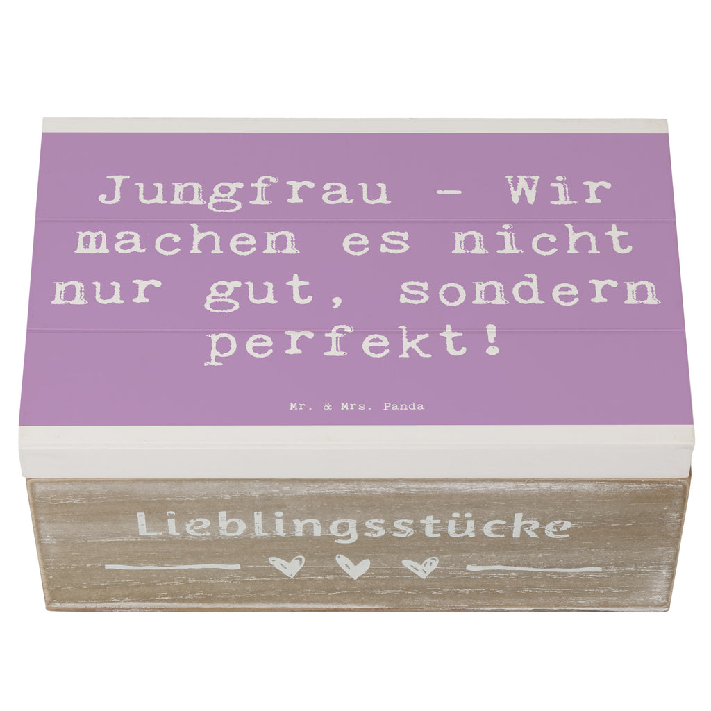 Holzkiste Spruch Jungfrau Perfektion Holzkiste, Kiste, Schatzkiste, Truhe, Schatulle, XXL, Erinnerungsbox, Erinnerungskiste, Dekokiste, Aufbewahrungsbox, Geschenkbox, Geschenkdose, Tierkreiszeichen, Sternzeichen, Horoskop, Astrologie, Aszendent