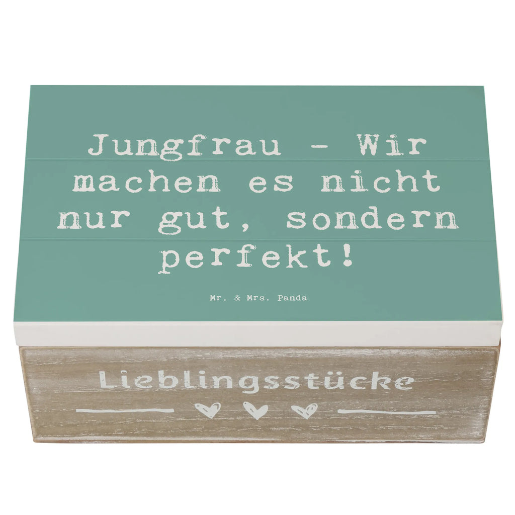 Holzkiste Spruch Jungfrau Perfektion Holzkiste, Kiste, Schatzkiste, Truhe, Schatulle, XXL, Erinnerungsbox, Erinnerungskiste, Dekokiste, Aufbewahrungsbox, Geschenkbox, Geschenkdose, Tierkreiszeichen, Sternzeichen, Horoskop, Astrologie, Aszendent