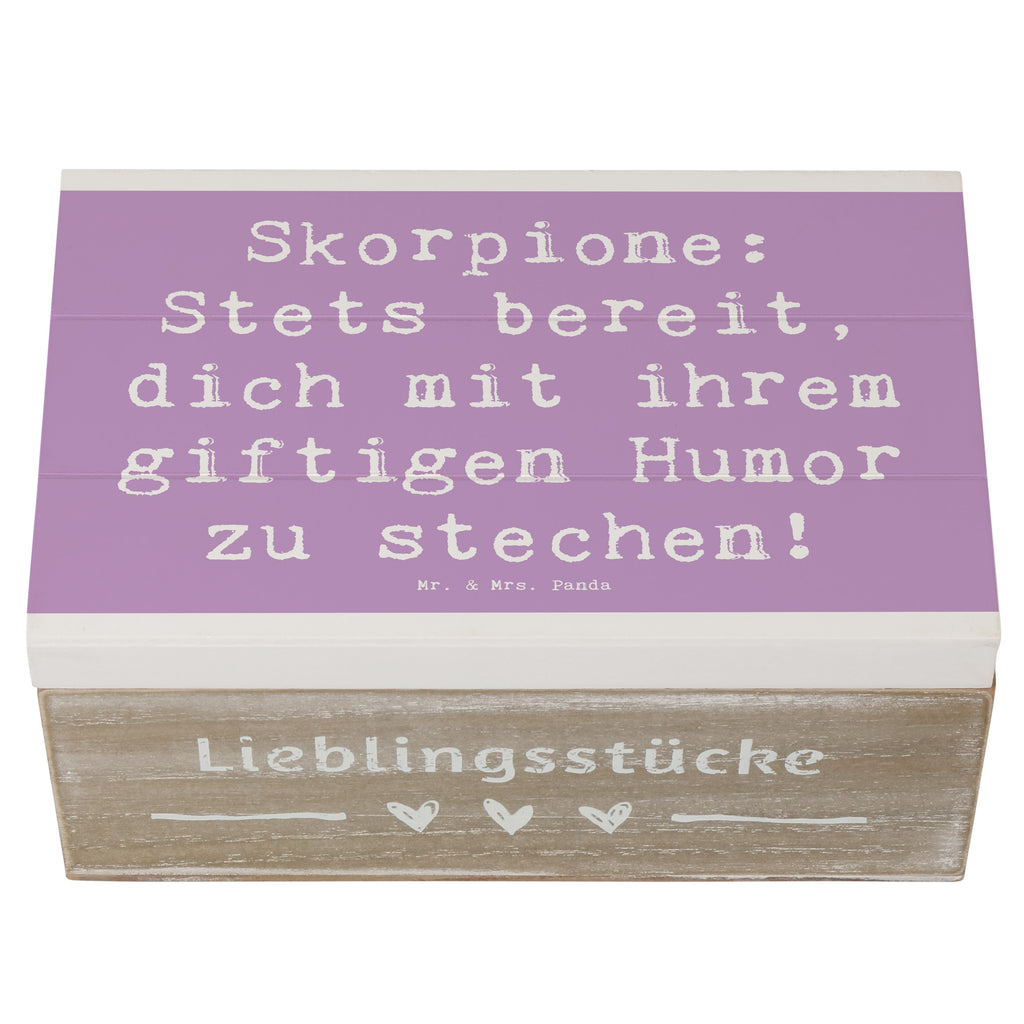 Holzkiste Spruch Skorpion Humor Holzkiste, Kiste, Schatzkiste, Truhe, Schatulle, XXL, Erinnerungsbox, Erinnerungskiste, Dekokiste, Aufbewahrungsbox, Geschenkbox, Geschenkdose, Tierkreiszeichen, Sternzeichen, Horoskop, Astrologie, Aszendent