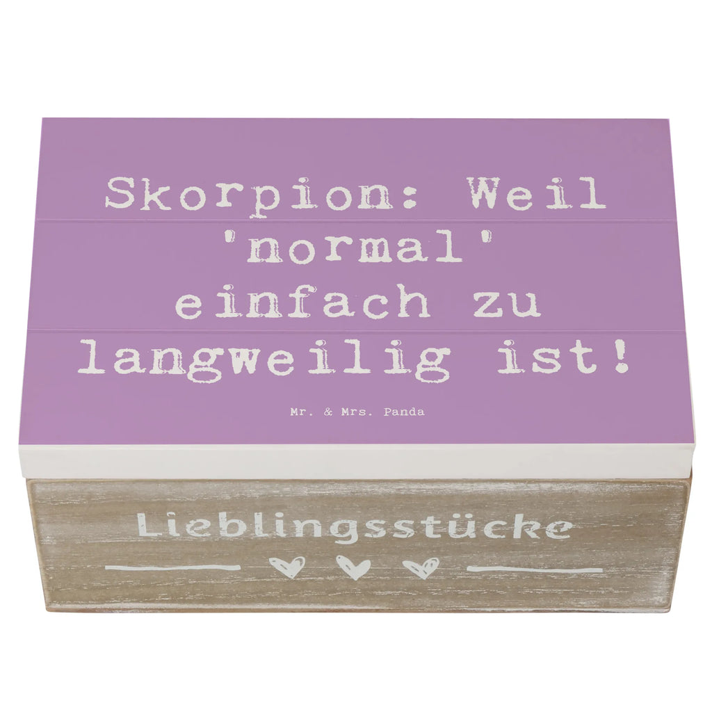 Holzkiste Spruch Skorpion Unikat Holzkiste, Kiste, Schatzkiste, Truhe, Schatulle, XXL, Erinnerungsbox, Erinnerungskiste, Dekokiste, Aufbewahrungsbox, Geschenkbox, Geschenkdose, Tierkreiszeichen, Sternzeichen, Horoskop, Astrologie, Aszendent