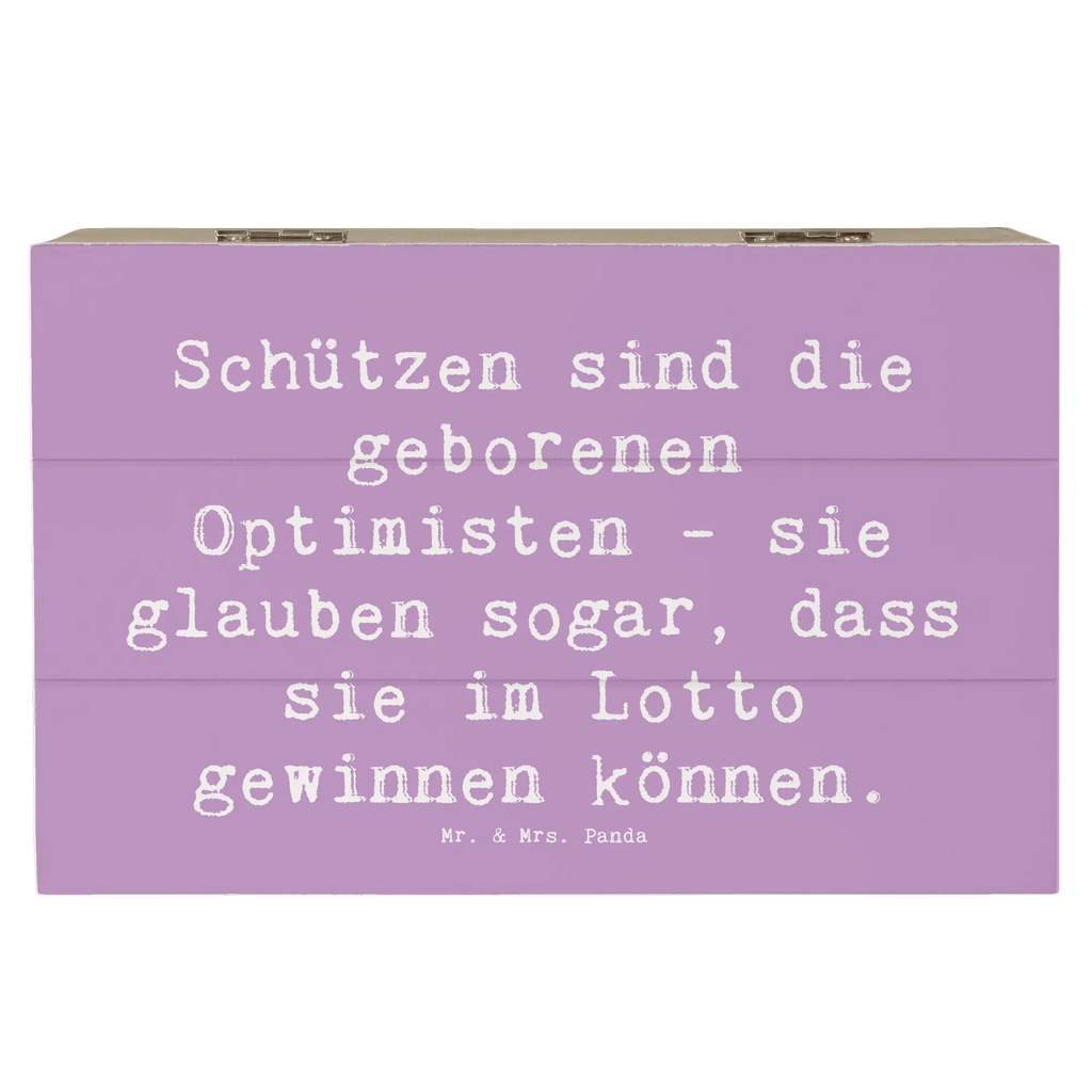 Holzkiste Spruch Schütze Optimist Holzkiste, Kiste, Schatzkiste, Truhe, Schatulle, XXL, Erinnerungsbox, Erinnerungskiste, Dekokiste, Aufbewahrungsbox, Geschenkbox, Geschenkdose, Tierkreiszeichen, Sternzeichen, Horoskop, Astrologie, Aszendent