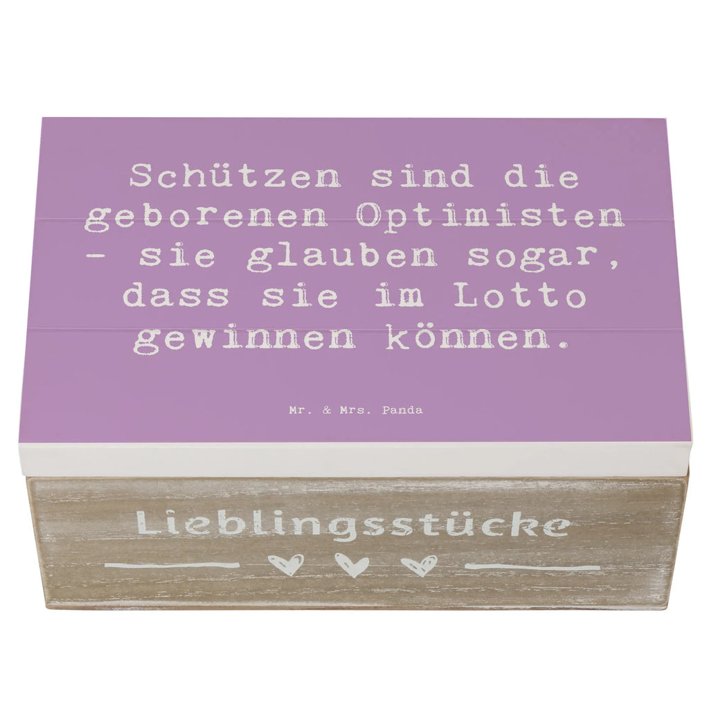 Holzkiste Spruch Schütze Optimist Holzkiste, Kiste, Schatzkiste, Truhe, Schatulle, XXL, Erinnerungsbox, Erinnerungskiste, Dekokiste, Aufbewahrungsbox, Geschenkbox, Geschenkdose, Tierkreiszeichen, Sternzeichen, Horoskop, Astrologie, Aszendent