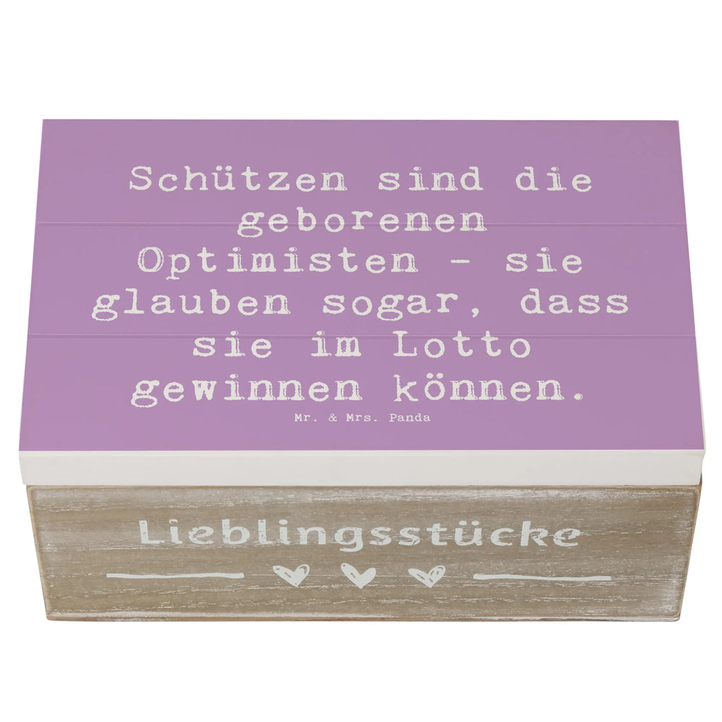 Holzkiste Spruch Schütze Optimist Holzkiste, Kiste, Schatzkiste, Truhe, Schatulle, XXL, Erinnerungsbox, Erinnerungskiste, Dekokiste, Aufbewahrungsbox, Geschenkbox, Geschenkdose, Tierkreiszeichen, Sternzeichen, Horoskop, Astrologie, Aszendent