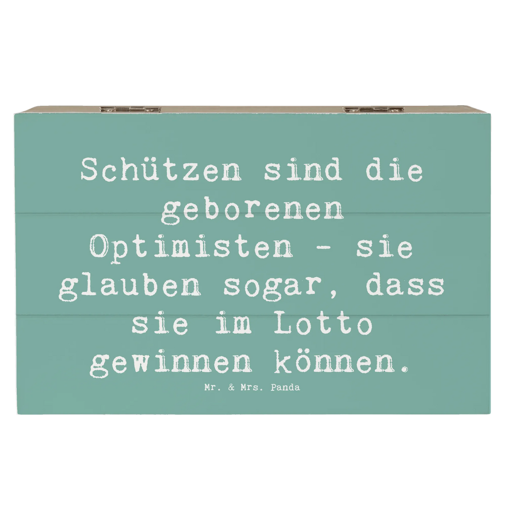 Holzkiste Spruch Schütze Optimist Holzkiste, Kiste, Schatzkiste, Truhe, Schatulle, XXL, Erinnerungsbox, Erinnerungskiste, Dekokiste, Aufbewahrungsbox, Geschenkbox, Geschenkdose, Tierkreiszeichen, Sternzeichen, Horoskop, Astrologie, Aszendent