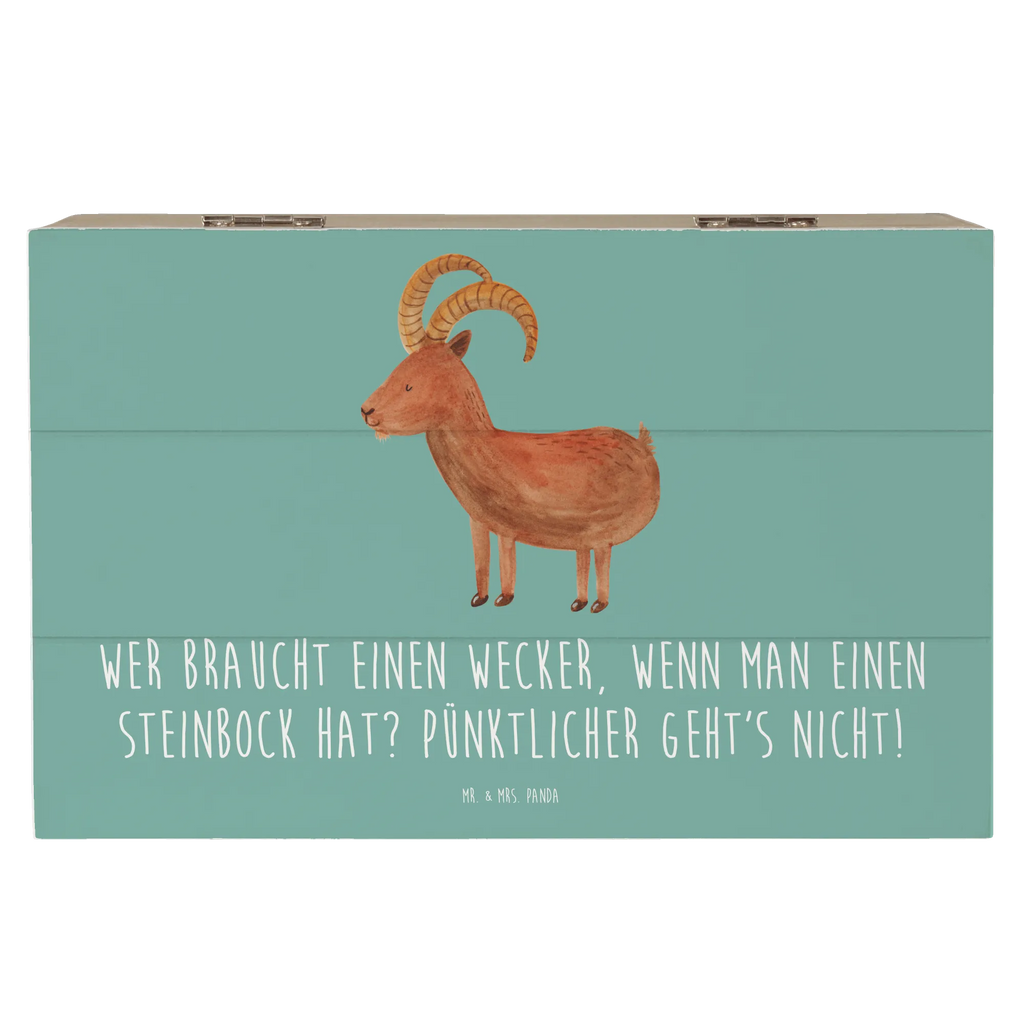 Holzkiste Steinbock Wecker Holzkiste, Kiste, Schatzkiste, Truhe, Schatulle, XXL, Erinnerungsbox, Erinnerungskiste, Dekokiste, Aufbewahrungsbox, Geschenkbox, Geschenkdose, Tierkreiszeichen, Sternzeichen, Horoskop, Astrologie, Aszendent