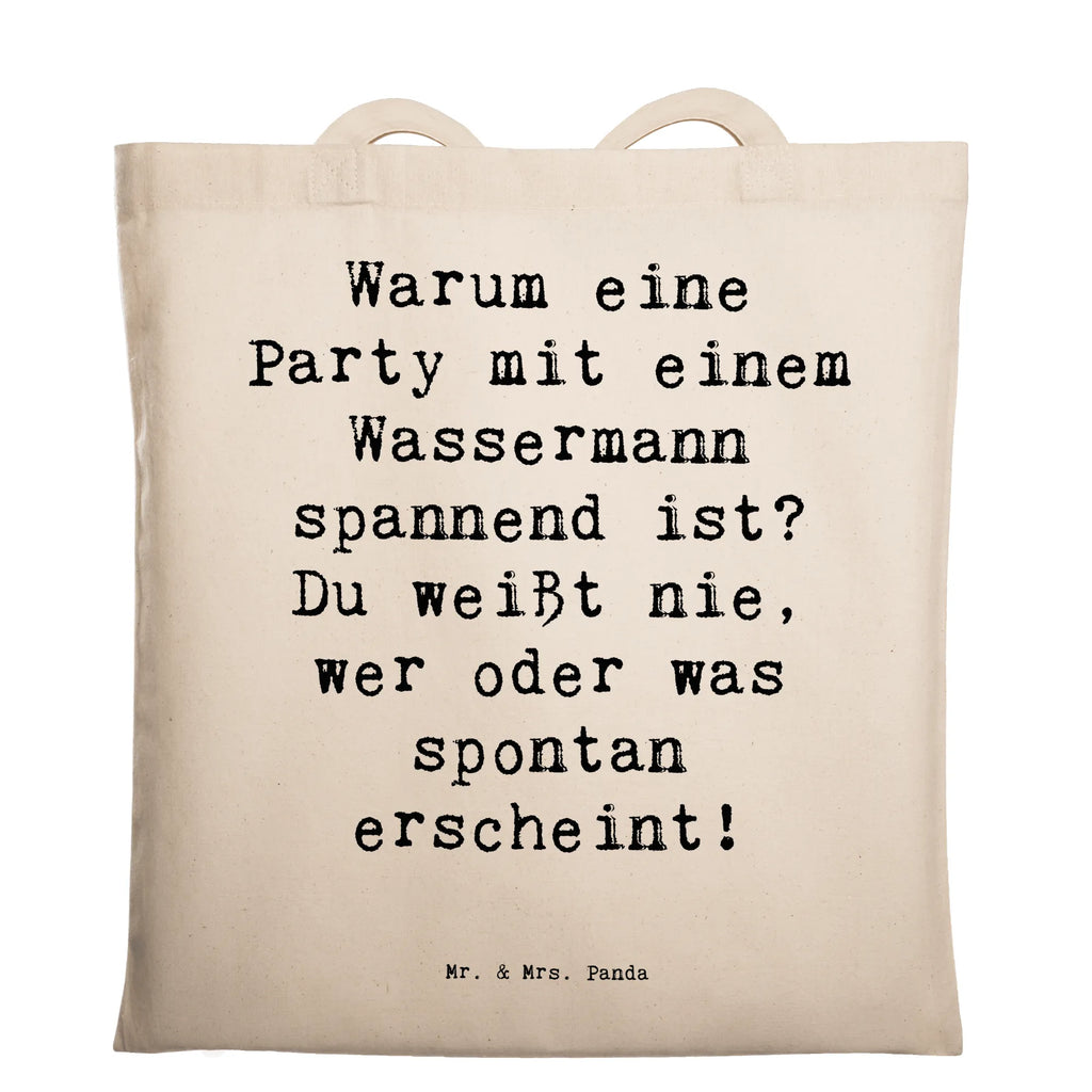 Tragetasche Spruch Wassermann Party Beuteltasche, Beutel, Einkaufstasche, Jutebeutel, Stoffbeutel, Tasche, Shopper, Umhängetasche, Strandtasche, Schultertasche, Stofftasche, Tragetasche, Badetasche, Jutetasche, Einkaufstüte, Laptoptasche, Tierkreiszeichen, Sternzeichen, Horoskop, Astrologie, Aszendent