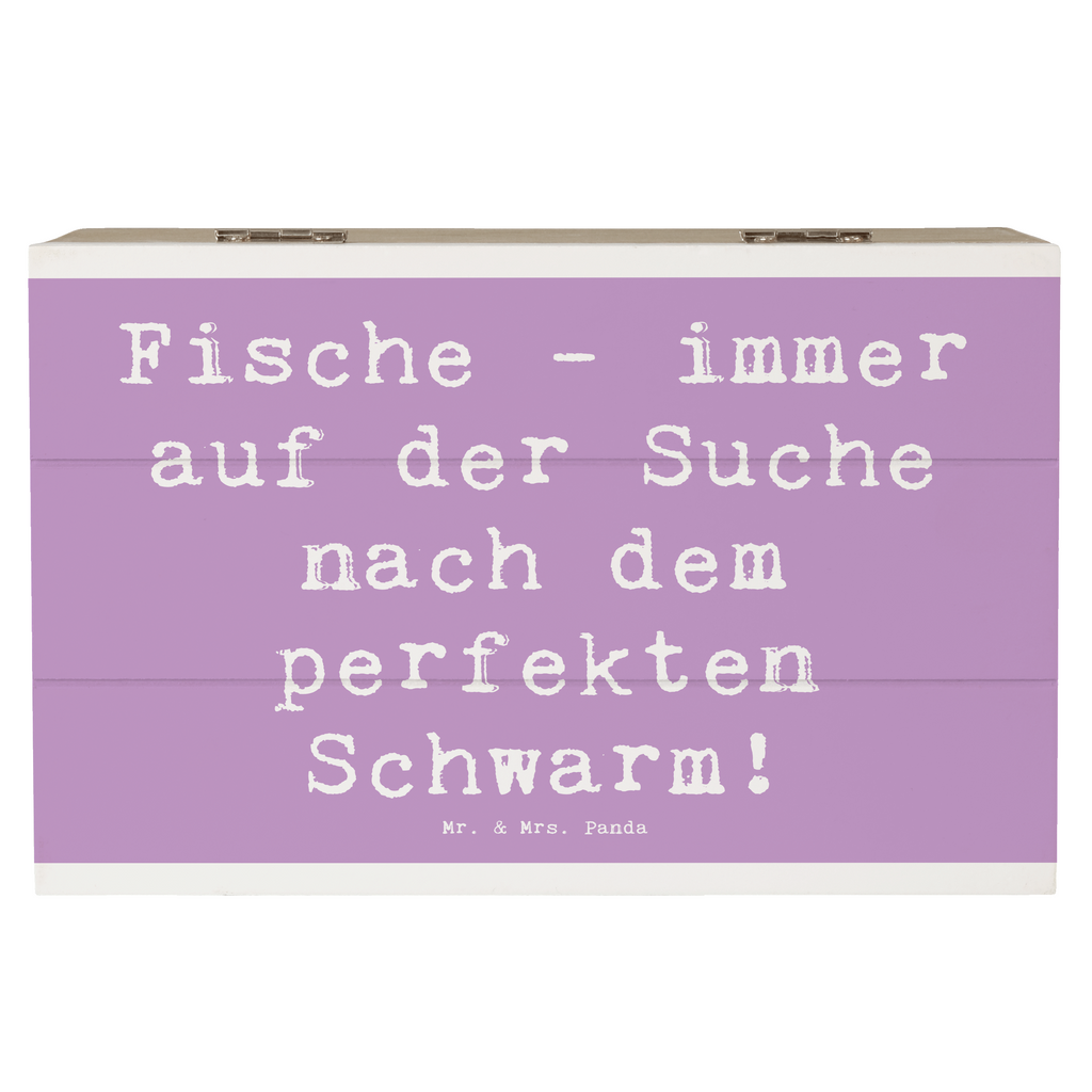 Holzkiste Spruch Fische Schwarm Holzkiste, Kiste, Schatzkiste, Truhe, Schatulle, XXL, Erinnerungsbox, Erinnerungskiste, Dekokiste, Aufbewahrungsbox, Geschenkbox, Geschenkdose, Tierkreiszeichen, Sternzeichen, Horoskop, Astrologie, Aszendent