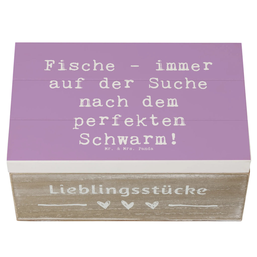 Holzkiste Spruch Fische Schwarm Holzkiste, Kiste, Schatzkiste, Truhe, Schatulle, XXL, Erinnerungsbox, Erinnerungskiste, Dekokiste, Aufbewahrungsbox, Geschenkbox, Geschenkdose, Tierkreiszeichen, Sternzeichen, Horoskop, Astrologie, Aszendent