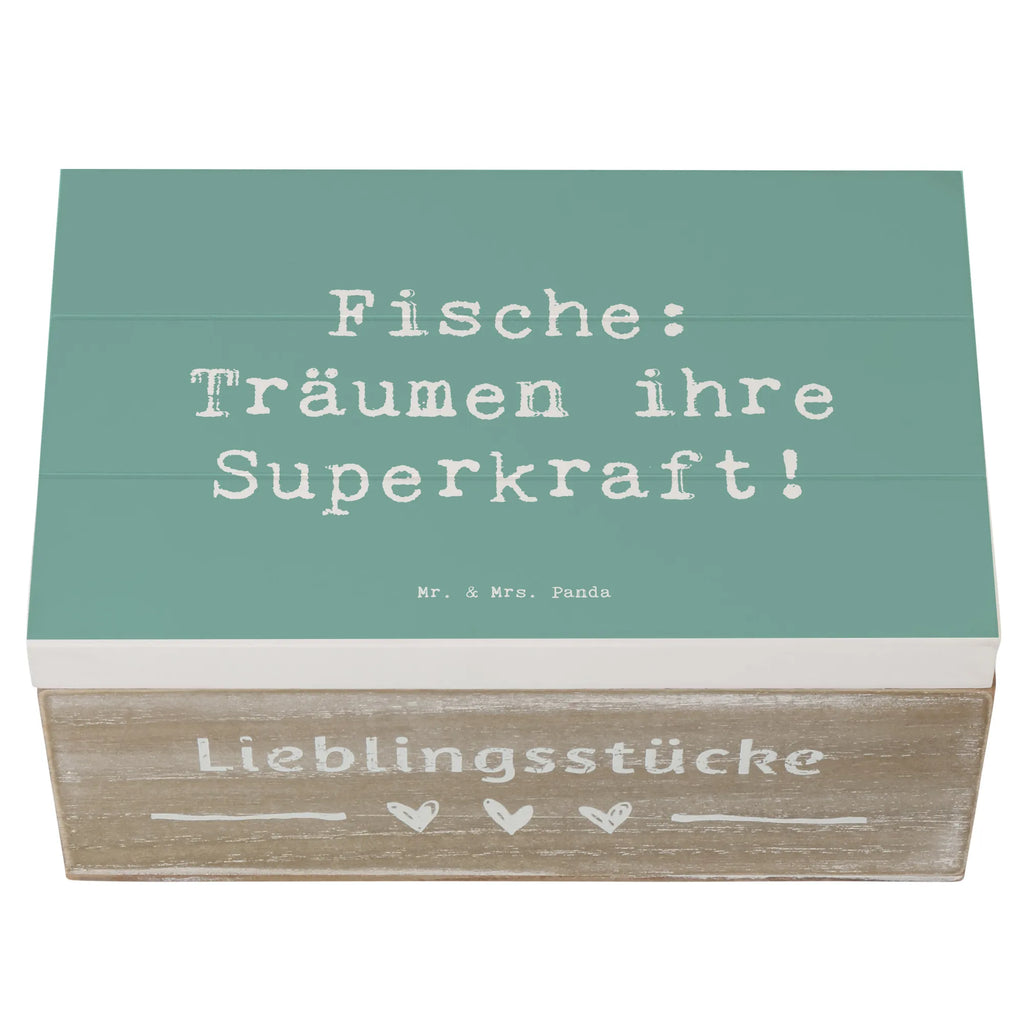 Holzkiste Spruch Fische Kraft Holzkiste, Kiste, Schatzkiste, Truhe, Schatulle, XXL, Erinnerungsbox, Erinnerungskiste, Dekokiste, Aufbewahrungsbox, Geschenkbox, Geschenkdose, Tierkreiszeichen, Sternzeichen, Horoskop, Astrologie, Aszendent