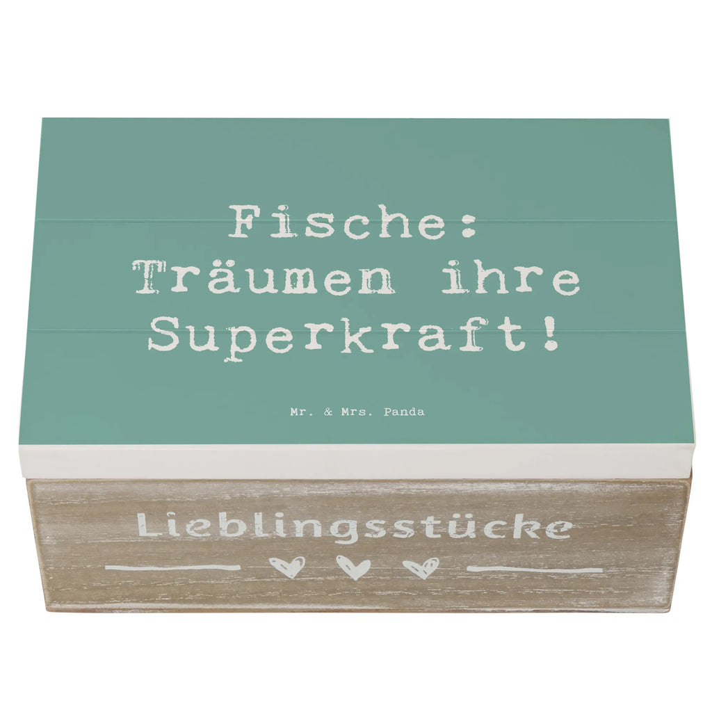 Holzkiste Spruch Fische Kraft Holzkiste, Kiste, Schatzkiste, Truhe, Schatulle, XXL, Erinnerungsbox, Erinnerungskiste, Dekokiste, Aufbewahrungsbox, Geschenkbox, Geschenkdose, Tierkreiszeichen, Sternzeichen, Horoskop, Astrologie, Aszendent