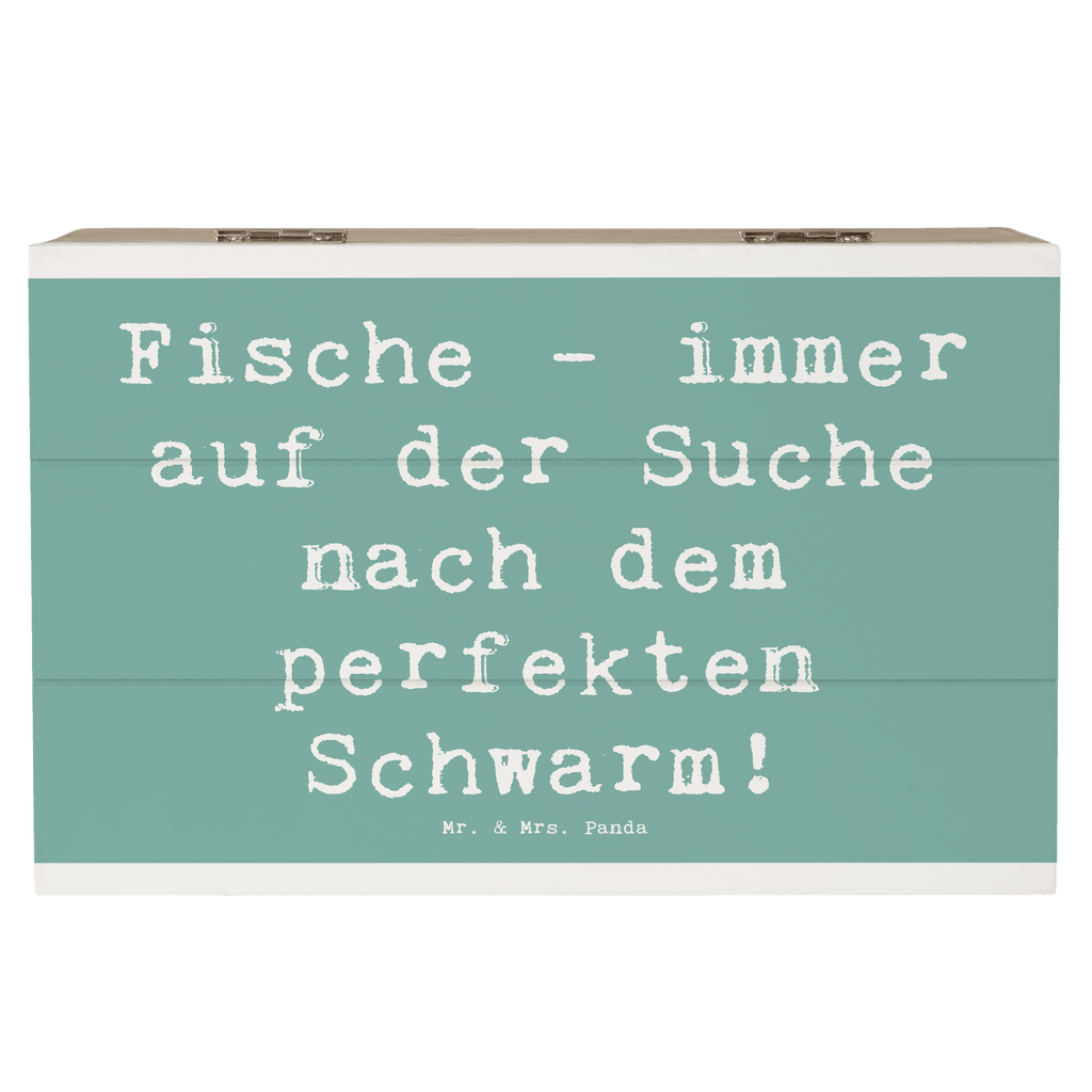 Holzkiste Spruch Fische Schwarm Holzkiste, Kiste, Schatzkiste, Truhe, Schatulle, XXL, Erinnerungsbox, Erinnerungskiste, Dekokiste, Aufbewahrungsbox, Geschenkbox, Geschenkdose, Tierkreiszeichen, Sternzeichen, Horoskop, Astrologie, Aszendent