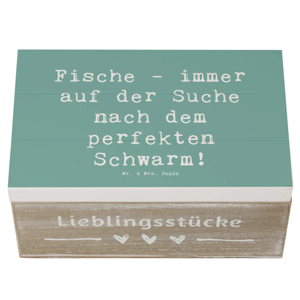 Holzkiste Spruch Fische Schwarm Holzkiste, Kiste, Schatzkiste, Truhe, Schatulle, XXL, Erinnerungsbox, Erinnerungskiste, Dekokiste, Aufbewahrungsbox, Geschenkbox, Geschenkdose, Tierkreiszeichen, Sternzeichen, Horoskop, Astrologie, Aszendent