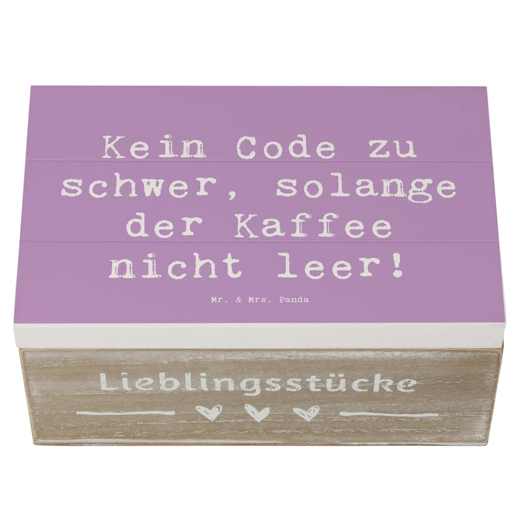 Holzkiste Spruch Code und Kaffee Holzkiste, Kiste, Schatzkiste, Truhe, Schatulle, XXL, Erinnerungsbox, Erinnerungskiste, Dekokiste, Aufbewahrungsbox, Geschenkbox, Geschenkdose, Beruf, Ausbildung, Jubiläum, Abschied, Rente, Kollege, Kollegin, Geschenk, Schenken, Arbeitskollege, Mitarbeiter, Firma, Danke, Dankeschön