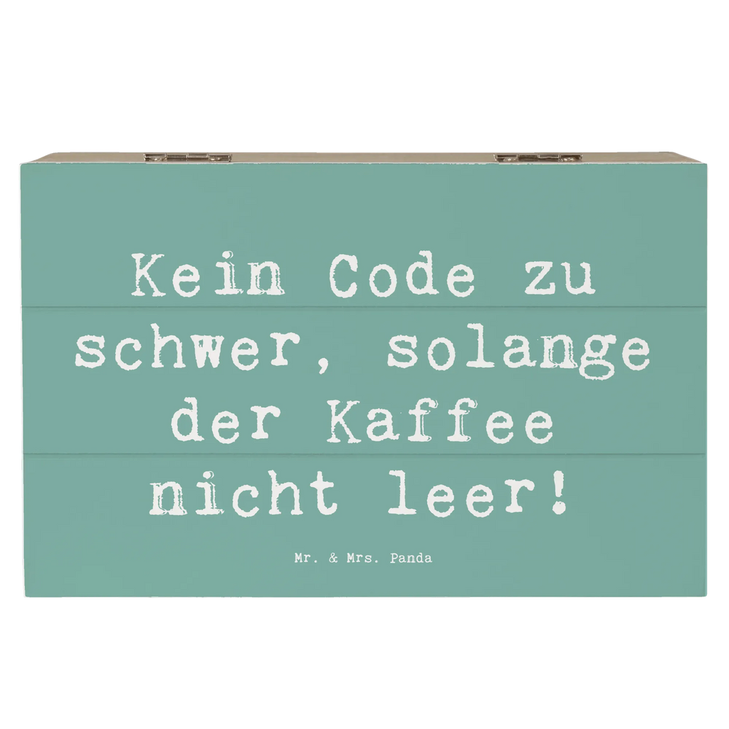 Holzkiste Spruch Code und Kaffee Holzkiste, Kiste, Schatzkiste, Truhe, Schatulle, XXL, Erinnerungsbox, Erinnerungskiste, Dekokiste, Aufbewahrungsbox, Geschenkbox, Geschenkdose, Beruf, Ausbildung, Jubiläum, Abschied, Rente, Kollege, Kollegin, Geschenk, Schenken, Arbeitskollege, Mitarbeiter, Firma, Danke, Dankeschön