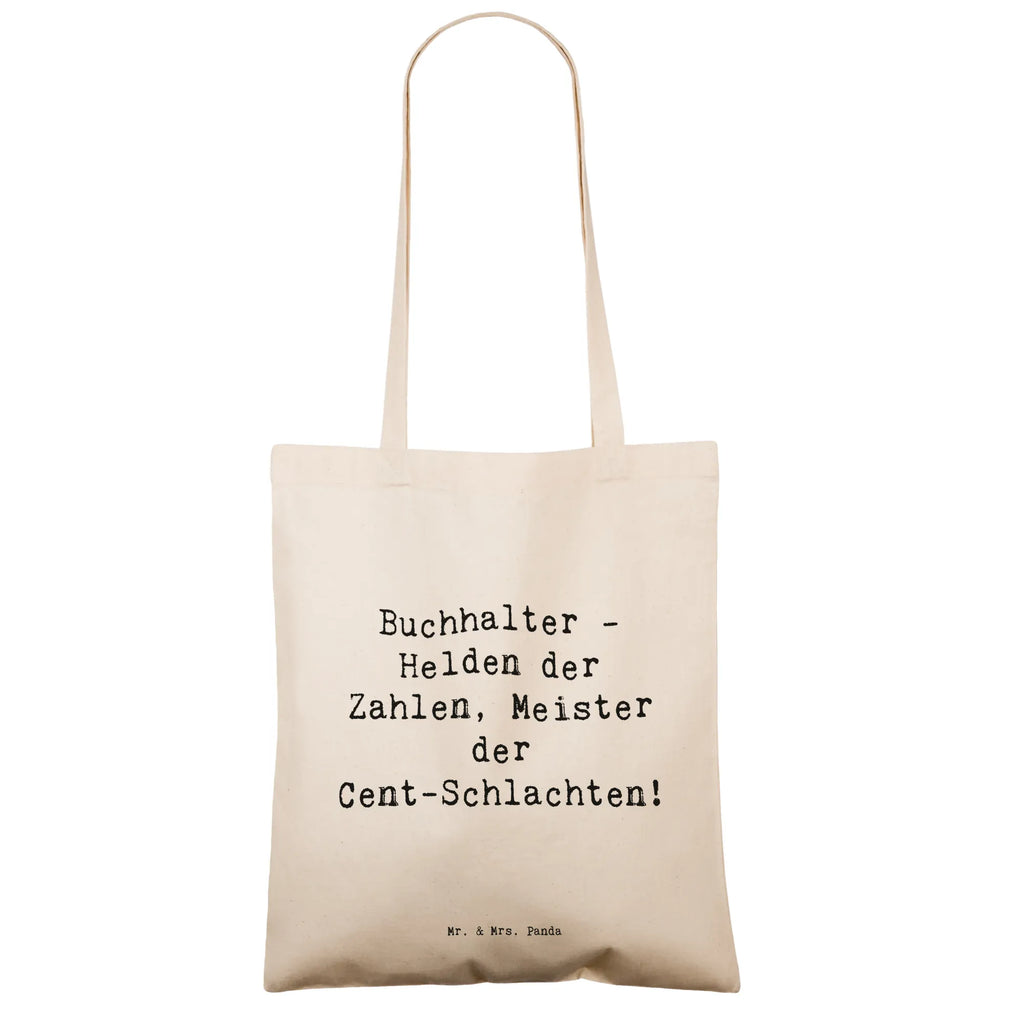 Tragetasche Buchhalter - Helden der Zahlen, Meister der Cent-Schlachten! Beuteltasche, Beutel, Einkaufstasche, Jutebeutel, Stoffbeutel, Tasche, Shopper, Umhängetasche, Strandtasche, Schultertasche, Stofftasche, Tragetasche, Badetasche, Jutetasche, Einkaufstüte, Laptoptasche, Beruf, Ausbildung, Jubiläum, Abschied, Rente, Kollege, Kollegin, Geschenk, Schenken, Arbeitskollege, Mitarbeiter, Firma, Danke, Dankeschön