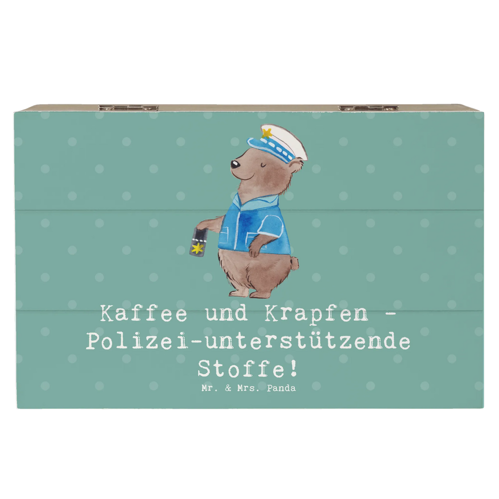 Holzkiste Polizist Kaffee Krapfen Holzkiste, Kiste, Schatzkiste, Truhe, Schatulle, XXL, Erinnerungsbox, Erinnerungskiste, Dekokiste, Aufbewahrungsbox, Geschenkbox, Geschenkdose, Beruf, Ausbildung, Jubiläum, Abschied, Rente, Kollege, Kollegin, Geschenk, Schenken, Arbeitskollege, Mitarbeiter, Firma, Danke, Dankeschön