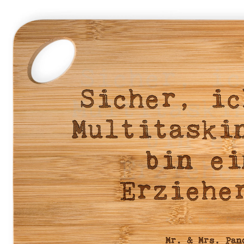 Bambus - Schneidebrett Spruch Erzieherin Multitasking Schneidebrett, Holzbrett, Küchenbrett, Frühstücksbrett, Hackbrett, Brett, Holzbrettchen, Servierbrett, Bretter, Holzbretter, Holz Bretter, Schneidebrett Holz, Holzbrett mit Gravur, Schneidbrett, Holzbrett Küche, Holzschneidebrett, Beruf, Ausbildung, Jubiläum, Abschied, Rente, Kollege, Kollegin, Geschenk, Schenken, Arbeitskollege, Mitarbeiter, Firma, Danke, Dankeschön