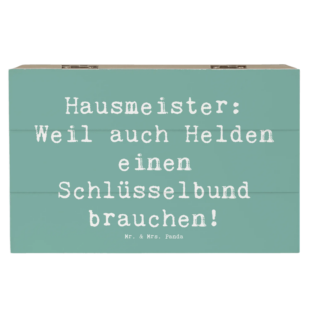 Holzkiste Spruch Hausmeister: Weil auch Helden einen Schlüsselbund brauchen! Holzkiste, Kiste, Schatzkiste, Truhe, Schatulle, XXL, Erinnerungsbox, Erinnerungskiste, Dekokiste, Aufbewahrungsbox, Geschenkbox, Geschenkdose, Beruf, Ausbildung, Jubiläum, Abschied, Rente, Kollege, Kollegin, Geschenk, Schenken, Arbeitskollege, Mitarbeiter, Firma, Danke, Dankeschön