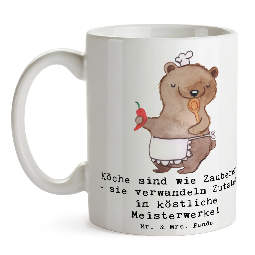 Tasse Köche sind wie Zauberer - sie verwandeln Zutaten in köstliche Meisterwerke! Tasse, Kaffeetasse, Teetasse, Becher, Kaffeebecher, Teebecher, Keramiktasse, Porzellantasse, Büro Tasse, Geschenk Tasse, Tasse Sprüche, Tasse Motive, Kaffeetassen, Tasse bedrucken, Designer Tasse, Cappuccino Tassen, Schöne Teetassen, Beruf, Ausbildung, Jubiläum, Abschied, Rente, Kollege, Kollegin, Geschenk, Schenken, Arbeitskollege, Mitarbeiter, Firma, Danke, Dankeschön