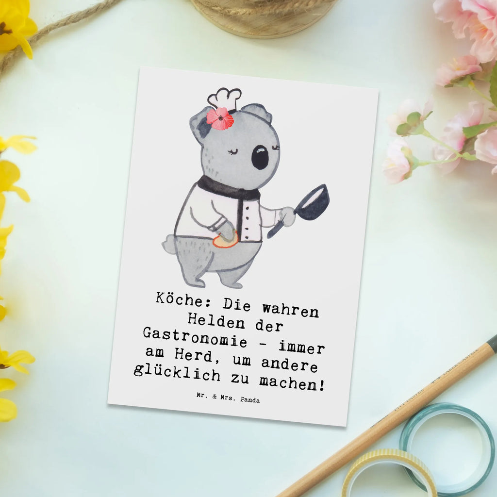 Postkarte Köche: Die wahren Helden der Gastronomie - immer am Herd, um andere glücklich zu machen! Postkarte, Karte, Geschenkkarte, Grußkarte, Einladung, Ansichtskarte, Geburtstagskarte, Einladungskarte, Dankeskarte, Ansichtskarten, Einladung Geburtstag, Einladungskarten Geburtstag, Beruf, Ausbildung, Jubiläum, Abschied, Rente, Kollege, Kollegin, Geschenk, Schenken, Arbeitskollege, Mitarbeiter, Firma, Danke, Dankeschön