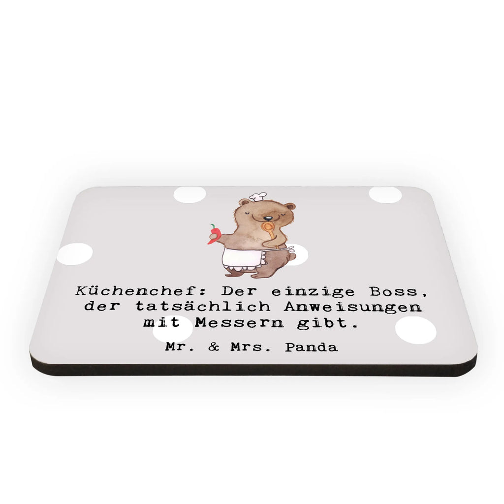 Magnet Küchenchef: Der einzige Boss, der tatsächlich Anweisungen mit Messern gibt. Kühlschrankmagnet, Pinnwandmagnet, Souvenir Magnet, Motivmagnete, Dekomagnet, Whiteboard Magnet, Notiz Magnet, Kühlschrank Dekoration, Beruf, Ausbildung, Jubiläum, Abschied, Rente, Kollege, Kollegin, Geschenk, Schenken, Arbeitskollege, Mitarbeiter, Firma, Danke, Dankeschön