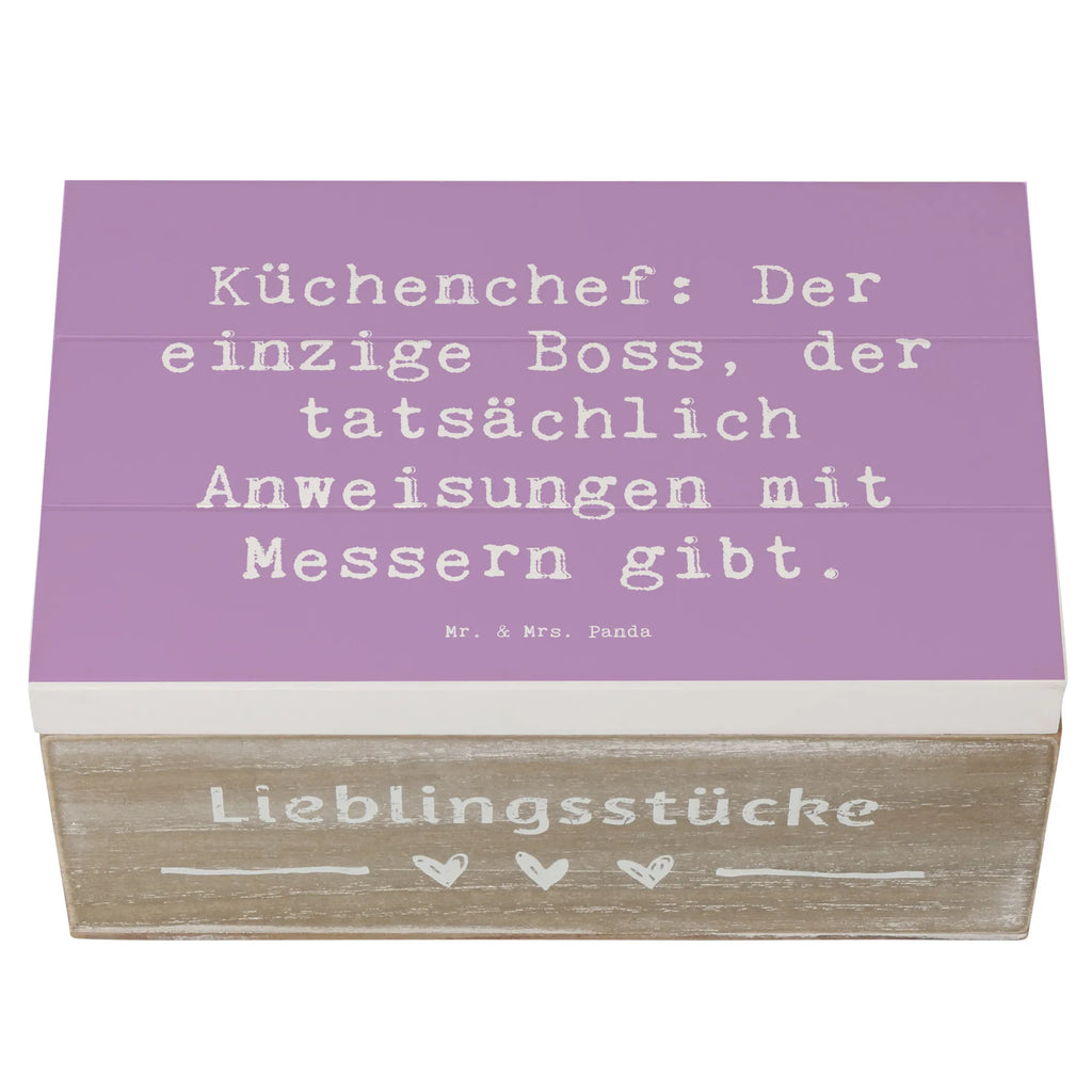 Holzkiste Spruch Küchenchef: Der einzige Boss, der tatsächlich Anweisungen mit Messern gibt. Holzkiste, Kiste, Schatzkiste, Truhe, Schatulle, XXL, Erinnerungsbox, Erinnerungskiste, Dekokiste, Aufbewahrungsbox, Geschenkbox, Geschenkdose, Beruf, Ausbildung, Jubiläum, Abschied, Rente, Kollege, Kollegin, Geschenk, Schenken, Arbeitskollege, Mitarbeiter, Firma, Danke, Dankeschön