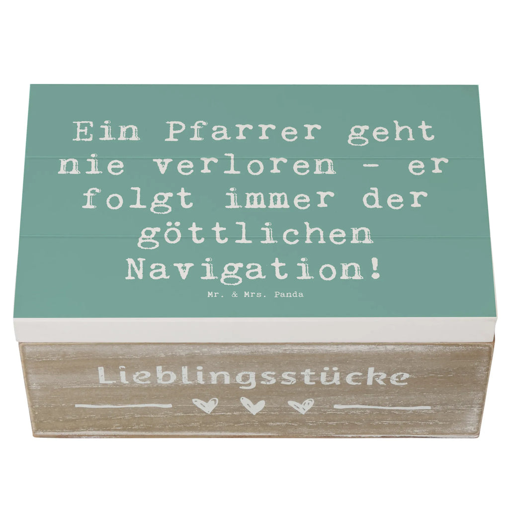 Holzkiste Spruch Ein Pfarrer geht nie verloren - er folgt immer der göttlichen Navigation! Holzkiste, Kiste, Schatzkiste, Truhe, Schatulle, XXL, Erinnerungsbox, Erinnerungskiste, Dekokiste, Aufbewahrungsbox, Geschenkbox, Geschenkdose, Beruf, Ausbildung, Jubiläum, Abschied, Rente, Kollege, Kollegin, Geschenk, Schenken, Arbeitskollege, Mitarbeiter, Firma, Danke, Dankeschön