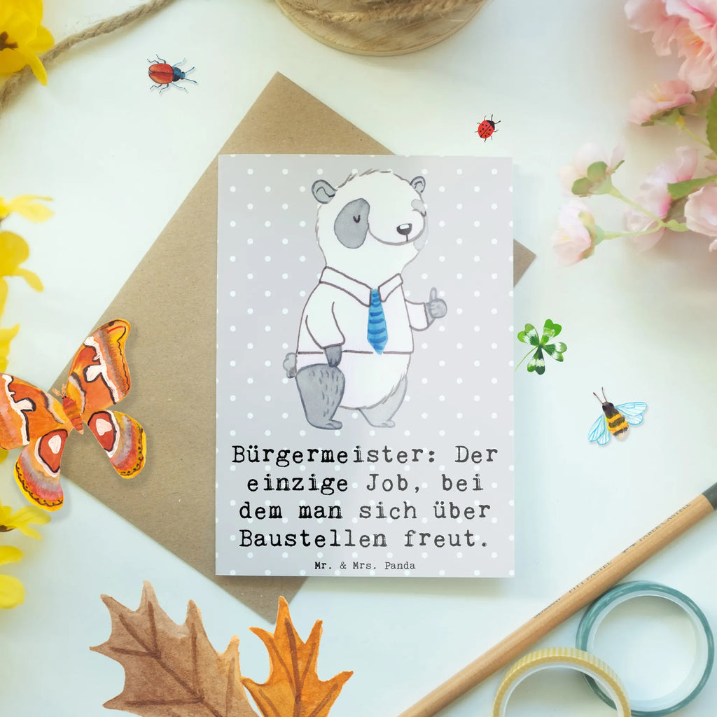 Grußkarte Bürgermeister Freude Grußkarte, Klappkarte, Einladungskarte, Glückwunschkarte, Hochzeitskarte, Geburtstagskarte, Karte, Ansichtskarten, Beruf, Ausbildung, Jubiläum, Abschied, Rente, Kollege, Kollegin, Geschenk, Schenken, Arbeitskollege, Mitarbeiter, Firma, Danke, Dankeschön