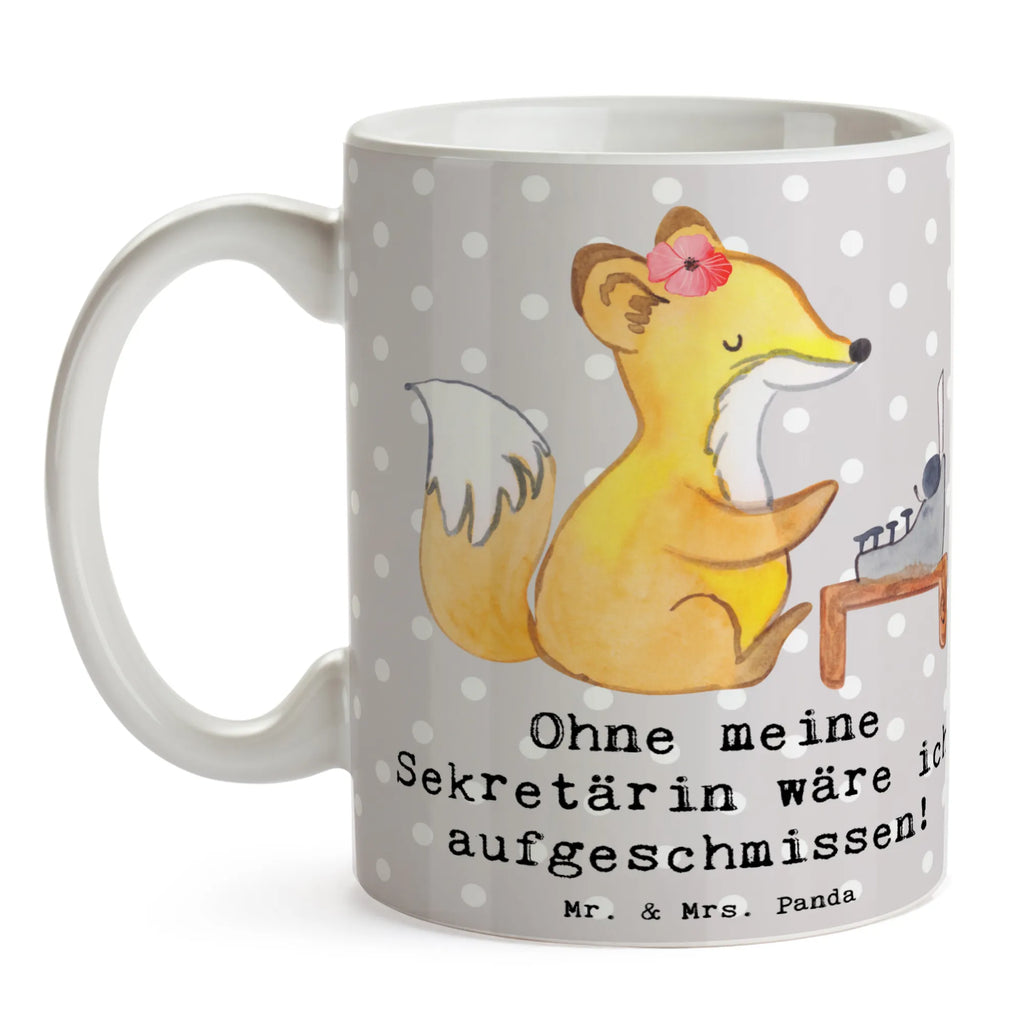 Tasse Ohne meine Sekretärin wäre ich aufgeschmissen! Tasse, Kaffeetasse, Teetasse, Becher, Kaffeebecher, Teebecher, Keramiktasse, Porzellantasse, Büro Tasse, Geschenk Tasse, Tasse Sprüche, Tasse Motive, Kaffeetassen, Tasse bedrucken, Designer Tasse, Cappuccino Tassen, Schöne Teetassen, Beruf, Ausbildung, Jubiläum, Abschied, Rente, Kollege, Kollegin, Geschenk, Schenken, Arbeitskollege, Mitarbeiter, Firma, Danke, Dankeschön