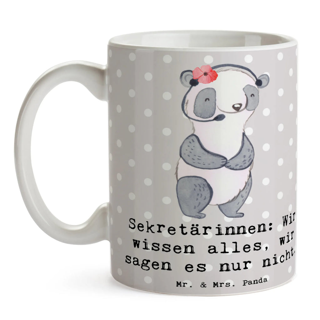 Tasse Sekretärinnen: Wir wissen alles, wir sagen es nur nicht. Tasse, Kaffeetasse, Teetasse, Becher, Kaffeebecher, Teebecher, Keramiktasse, Porzellantasse, Büro Tasse, Geschenk Tasse, Tasse Sprüche, Tasse Motive, Kaffeetassen, Tasse bedrucken, Designer Tasse, Cappuccino Tassen, Schöne Teetassen, Beruf, Ausbildung, Jubiläum, Abschied, Rente, Kollege, Kollegin, Geschenk, Schenken, Arbeitskollege, Mitarbeiter, Firma, Danke, Dankeschön