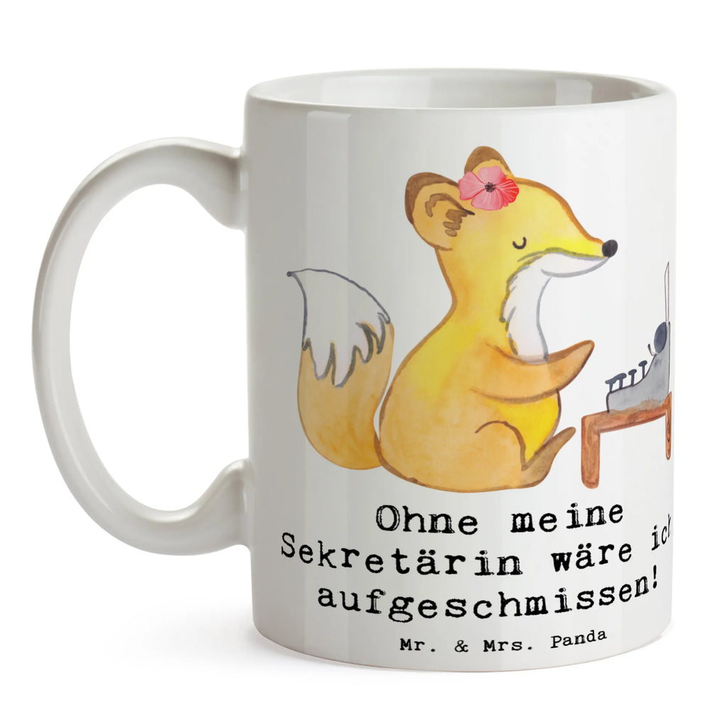 Tasse Ohne meine Sekretärin wäre ich aufgeschmissen! Tasse, Kaffeetasse, Teetasse, Becher, Kaffeebecher, Teebecher, Keramiktasse, Porzellantasse, Büro Tasse, Geschenk Tasse, Tasse Sprüche, Tasse Motive, Kaffeetassen, Tasse bedrucken, Designer Tasse, Cappuccino Tassen, Schöne Teetassen, Beruf, Ausbildung, Jubiläum, Abschied, Rente, Kollege, Kollegin, Geschenk, Schenken, Arbeitskollege, Mitarbeiter, Firma, Danke, Dankeschön