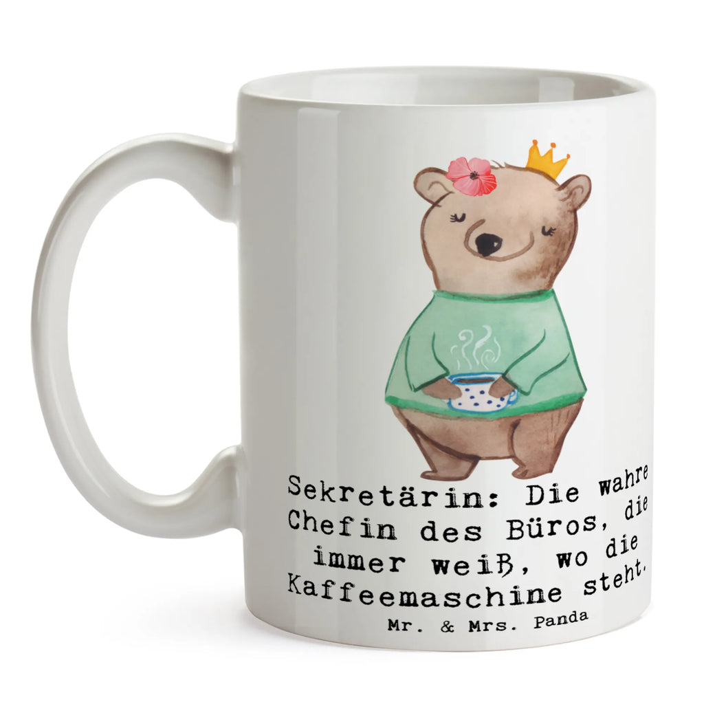 Tasse Sekretärin: Die wahre Chefin des Büros, die immer weiß, wo die Kaffeemaschine steht. Tasse, Kaffeetasse, Teetasse, Becher, Kaffeebecher, Teebecher, Keramiktasse, Porzellantasse, Büro Tasse, Geschenk Tasse, Tasse Sprüche, Tasse Motive, Kaffeetassen, Tasse bedrucken, Designer Tasse, Cappuccino Tassen, Schöne Teetassen, Beruf, Ausbildung, Jubiläum, Abschied, Rente, Kollege, Kollegin, Geschenk, Schenken, Arbeitskollege, Mitarbeiter, Firma, Danke, Dankeschön