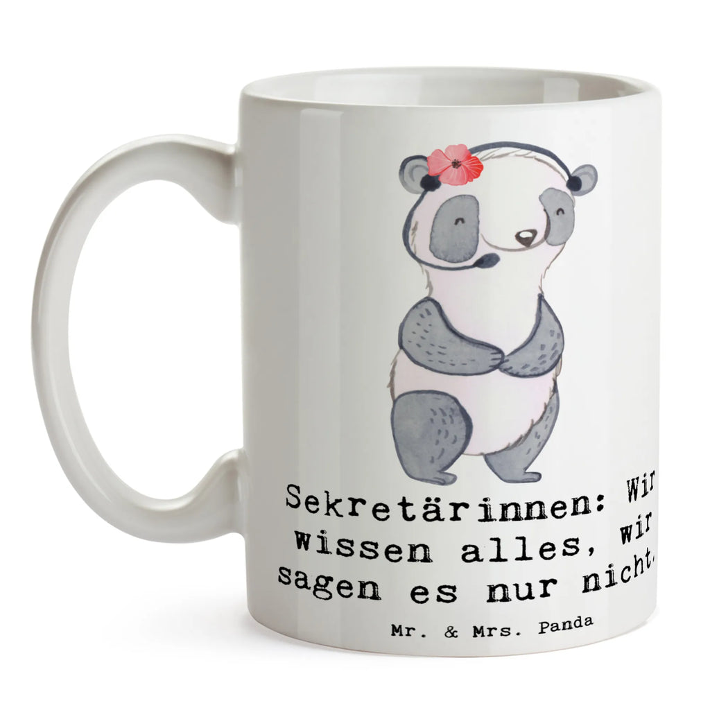 Tasse Sekretärinnen: Wir wissen alles, wir sagen es nur nicht. Tasse, Kaffeetasse, Teetasse, Becher, Kaffeebecher, Teebecher, Keramiktasse, Porzellantasse, Büro Tasse, Geschenk Tasse, Tasse Sprüche, Tasse Motive, Kaffeetassen, Tasse bedrucken, Designer Tasse, Cappuccino Tassen, Schöne Teetassen, Beruf, Ausbildung, Jubiläum, Abschied, Rente, Kollege, Kollegin, Geschenk, Schenken, Arbeitskollege, Mitarbeiter, Firma, Danke, Dankeschön