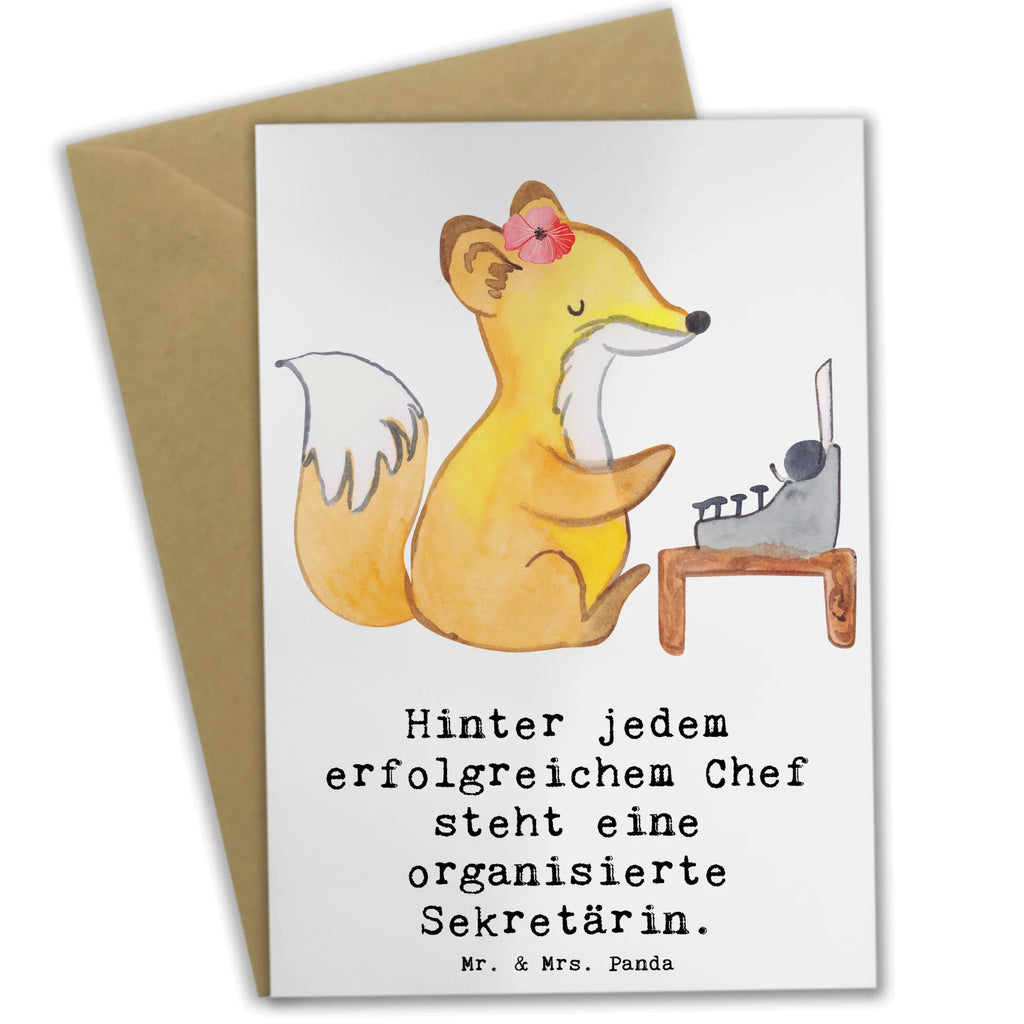 Grußkarte Hinter jedem erfolgreichem Chef steht eine organisierte Sekretärin. Grußkarte, Klappkarte, Einladungskarte, Glückwunschkarte, Hochzeitskarte, Geburtstagskarte, Karte, Ansichtskarten, Beruf, Ausbildung, Jubiläum, Abschied, Rente, Kollege, Kollegin, Geschenk, Schenken, Arbeitskollege, Mitarbeiter, Firma, Danke, Dankeschön