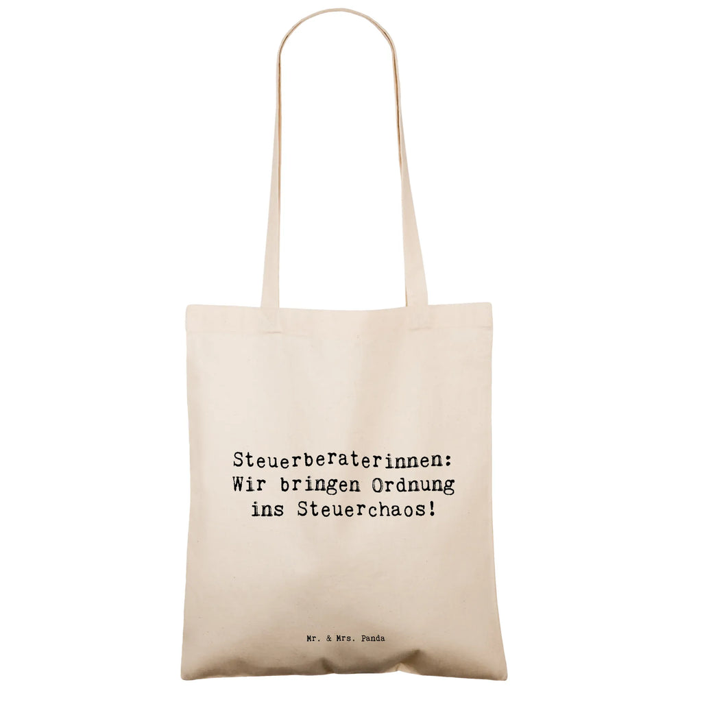 Tragetasche Spruch Steuerberaterinnen: Wir bringen Ordnung ins Steuerchaos! Beuteltasche, Beutel, Einkaufstasche, Jutebeutel, Stoffbeutel, Tasche, Shopper, Umhängetasche, Strandtasche, Schultertasche, Stofftasche, Tragetasche, Badetasche, Jutetasche, Einkaufstüte, Laptoptasche, Beruf, Ausbildung, Jubiläum, Abschied, Rente, Kollege, Kollegin, Geschenk, Schenken, Arbeitskollege, Mitarbeiter, Firma, Danke, Dankeschön