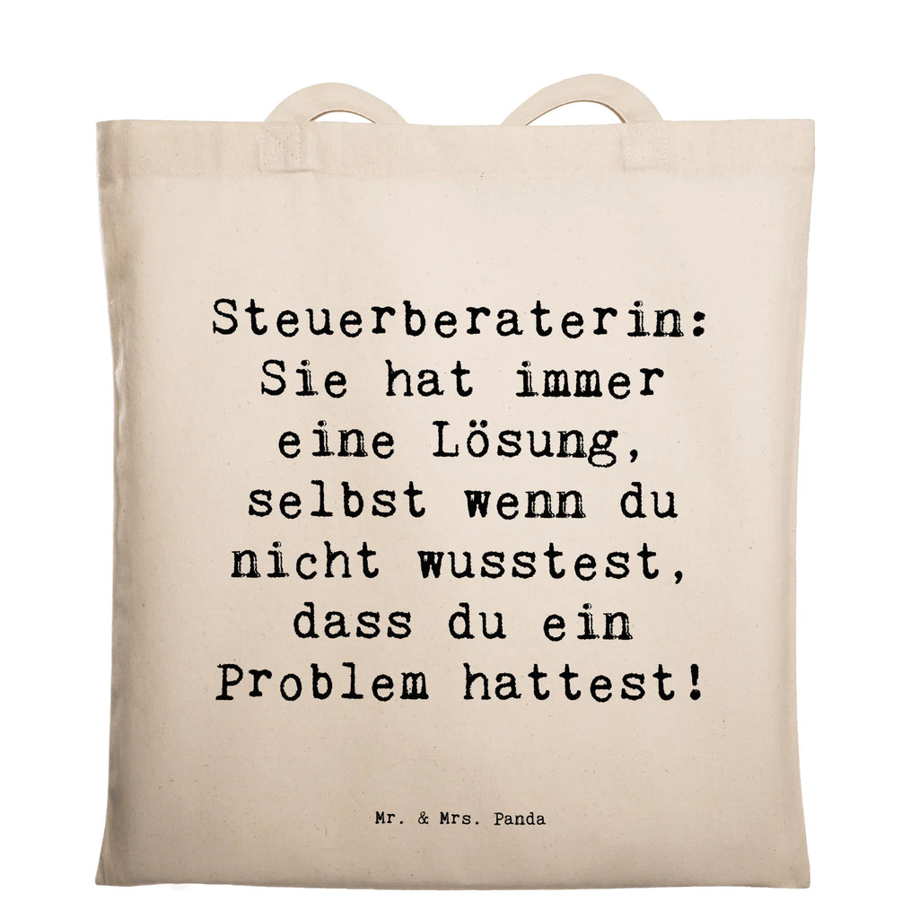 Tragetasche Spruch Steuerberaterin: Sie hat immer eine Lösung, selbst wenn du nicht wusstest, dass du ein Problem hattest! Beuteltasche, Beutel, Einkaufstasche, Jutebeutel, Stoffbeutel, Tasche, Shopper, Umhängetasche, Strandtasche, Schultertasche, Stofftasche, Tragetasche, Badetasche, Jutetasche, Einkaufstüte, Laptoptasche, Beruf, Ausbildung, Jubiläum, Abschied, Rente, Kollege, Kollegin, Geschenk, Schenken, Arbeitskollege, Mitarbeiter, Firma, Danke, Dankeschön