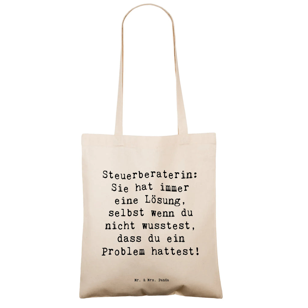 Tragetasche Spruch Steuerberaterin: Sie hat immer eine Lösung, selbst wenn du nicht wusstest, dass du ein Problem hattest! Beuteltasche, Beutel, Einkaufstasche, Jutebeutel, Stoffbeutel, Tasche, Shopper, Umhängetasche, Strandtasche, Schultertasche, Stofftasche, Tragetasche, Badetasche, Jutetasche, Einkaufstüte, Laptoptasche, Beruf, Ausbildung, Jubiläum, Abschied, Rente, Kollege, Kollegin, Geschenk, Schenken, Arbeitskollege, Mitarbeiter, Firma, Danke, Dankeschön