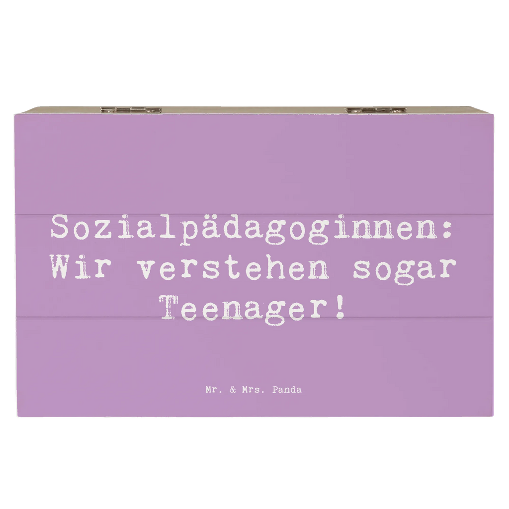 Holzkiste Spruch Sozialpädagoginnen: Wir verstehen sogar Teenager! Holzkiste, Kiste, Schatzkiste, Truhe, Schatulle, XXL, Erinnerungsbox, Erinnerungskiste, Dekokiste, Aufbewahrungsbox, Geschenkbox, Geschenkdose, Beruf, Ausbildung, Jubiläum, Abschied, Rente, Kollege, Kollegin, Geschenk, Schenken, Arbeitskollege, Mitarbeiter, Firma, Danke, Dankeschön