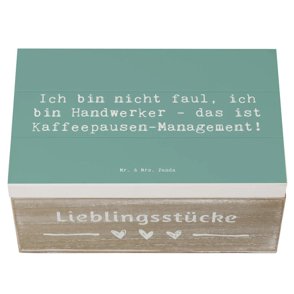 Holzkiste Spruch Ich bin nicht faul, ich bin Handwerker - das ist Kaffeepausen-Management! Holzkiste, Kiste, Schatzkiste, Truhe, Schatulle, XXL, Erinnerungsbox, Erinnerungskiste, Dekokiste, Aufbewahrungsbox, Geschenkbox, Geschenkdose, Beruf, Ausbildung, Jubiläum, Abschied, Rente, Kollege, Kollegin, Geschenk, Schenken, Arbeitskollege, Mitarbeiter, Firma, Danke, Dankeschön