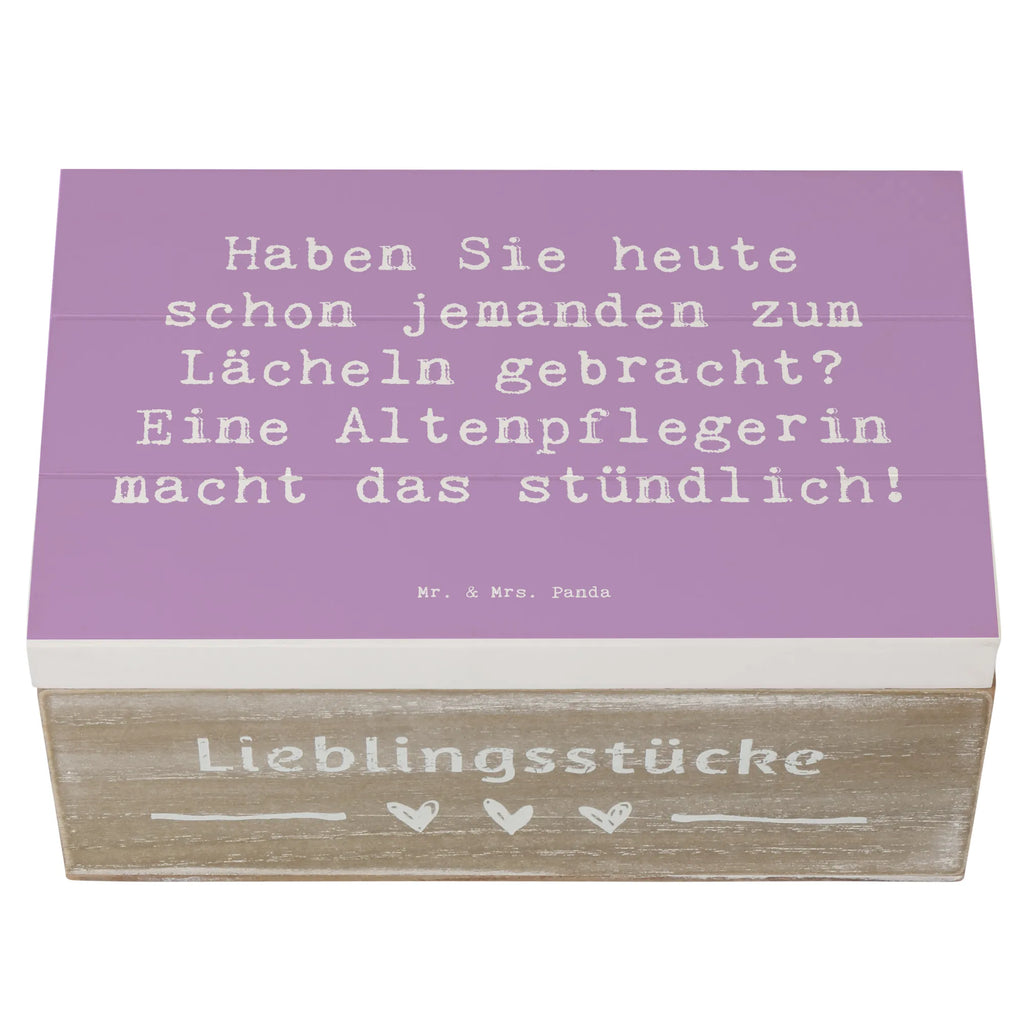 Holzkiste Spruch Altenpflegerin Lächeln Holzkiste, Kiste, Schatzkiste, Truhe, Schatulle, XXL, Erinnerungsbox, Erinnerungskiste, Dekokiste, Aufbewahrungsbox, Geschenkbox, Geschenkdose, Beruf, Ausbildung, Jubiläum, Abschied, Rente, Kollege, Kollegin, Geschenk, Schenken, Arbeitskollege, Mitarbeiter, Firma, Danke, Dankeschön