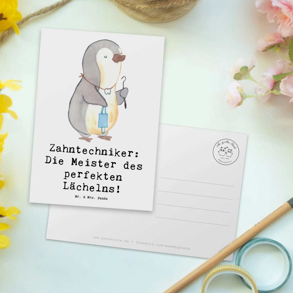 Postkarte Zahntechniker: Die Meister des perfekten Lächelns! Postkarte, Karte, Geschenkkarte, Grußkarte, Einladung, Ansichtskarte, Geburtstagskarte, Einladungskarte, Dankeskarte, Ansichtskarten, Einladung Geburtstag, Einladungskarten Geburtstag, Beruf, Ausbildung, Jubiläum, Abschied, Rente, Kollege, Kollegin, Geschenk, Schenken, Arbeitskollege, Mitarbeiter, Firma, Danke, Dankeschön