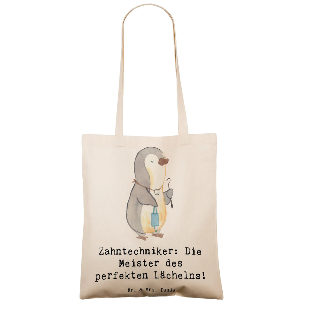 Tragetasche Zahntechniker: Die Meister des perfekten Lächelns! Beuteltasche, Beutel, Einkaufstasche, Jutebeutel, Stoffbeutel, Tasche, Shopper, Umhängetasche, Strandtasche, Schultertasche, Stofftasche, Tragetasche, Badetasche, Jutetasche, Einkaufstüte, Laptoptasche, Beruf, Ausbildung, Jubiläum, Abschied, Rente, Kollege, Kollegin, Geschenk, Schenken, Arbeitskollege, Mitarbeiter, Firma, Danke, Dankeschön