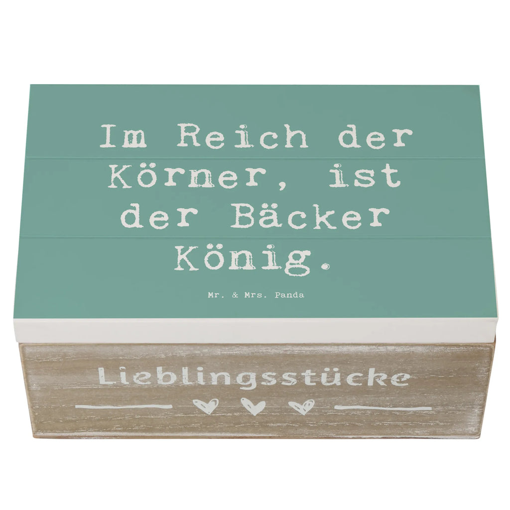 Holzkiste Spruch Im Reich der Körner, ist der Bäcker König. Holzkiste, Kiste, Schatzkiste, Truhe, Schatulle, XXL, Erinnerungsbox, Erinnerungskiste, Dekokiste, Aufbewahrungsbox, Geschenkbox, Geschenkdose, Beruf, Ausbildung, Jubiläum, Abschied, Rente, Kollege, Kollegin, Geschenk, Schenken, Arbeitskollege, Mitarbeiter, Firma, Danke, Dankeschön