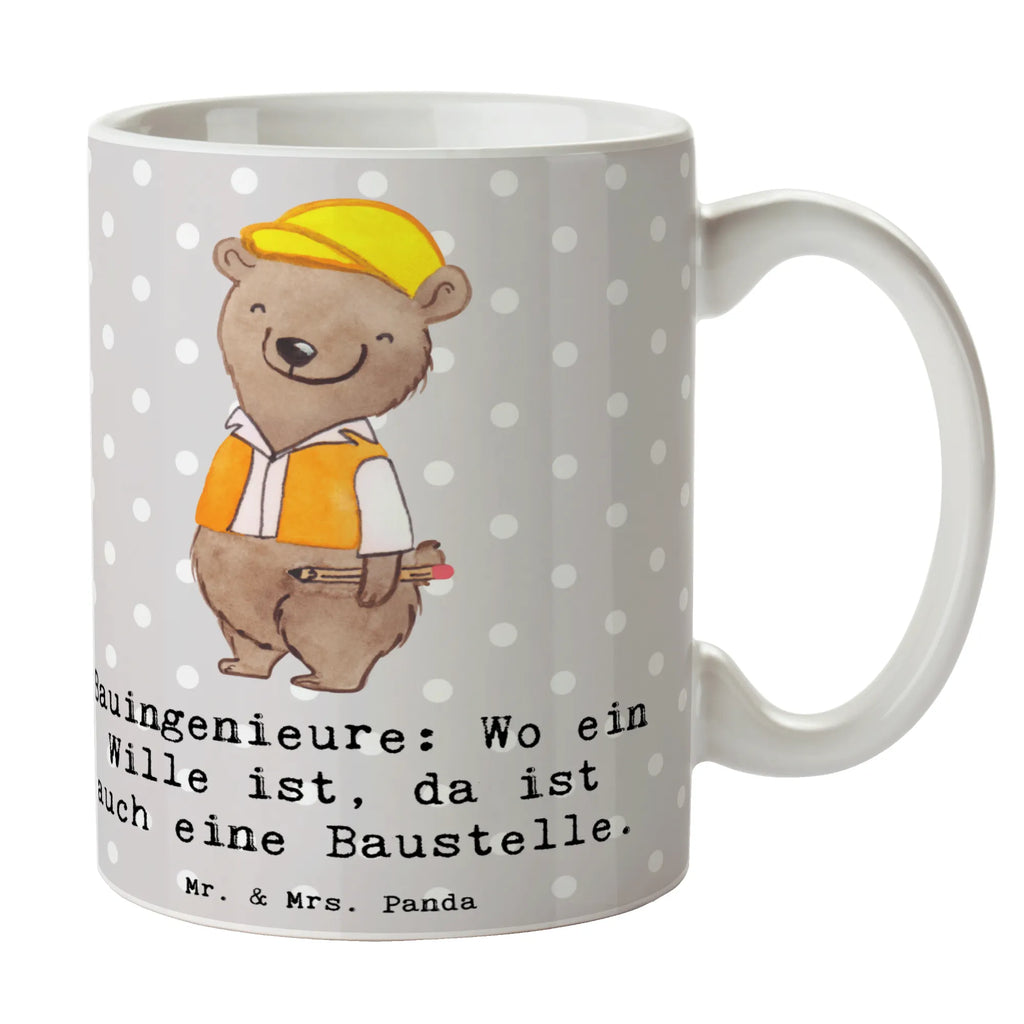 Tasse Bauingenieure: Wo ein Wille ist, da ist auch eine Baustelle. Tasse, Kaffeetasse, Teetasse, Becher, Kaffeebecher, Teebecher, Keramiktasse, Porzellantasse, Büro Tasse, Geschenk Tasse, Tasse Sprüche, Tasse Motive, Kaffeetassen, Tasse bedrucken, Designer Tasse, Cappuccino Tassen, Schöne Teetassen, Beruf, Ausbildung, Jubiläum, Abschied, Rente, Kollege, Kollegin, Geschenk, Schenken, Arbeitskollege, Mitarbeiter, Firma, Danke, Dankeschön