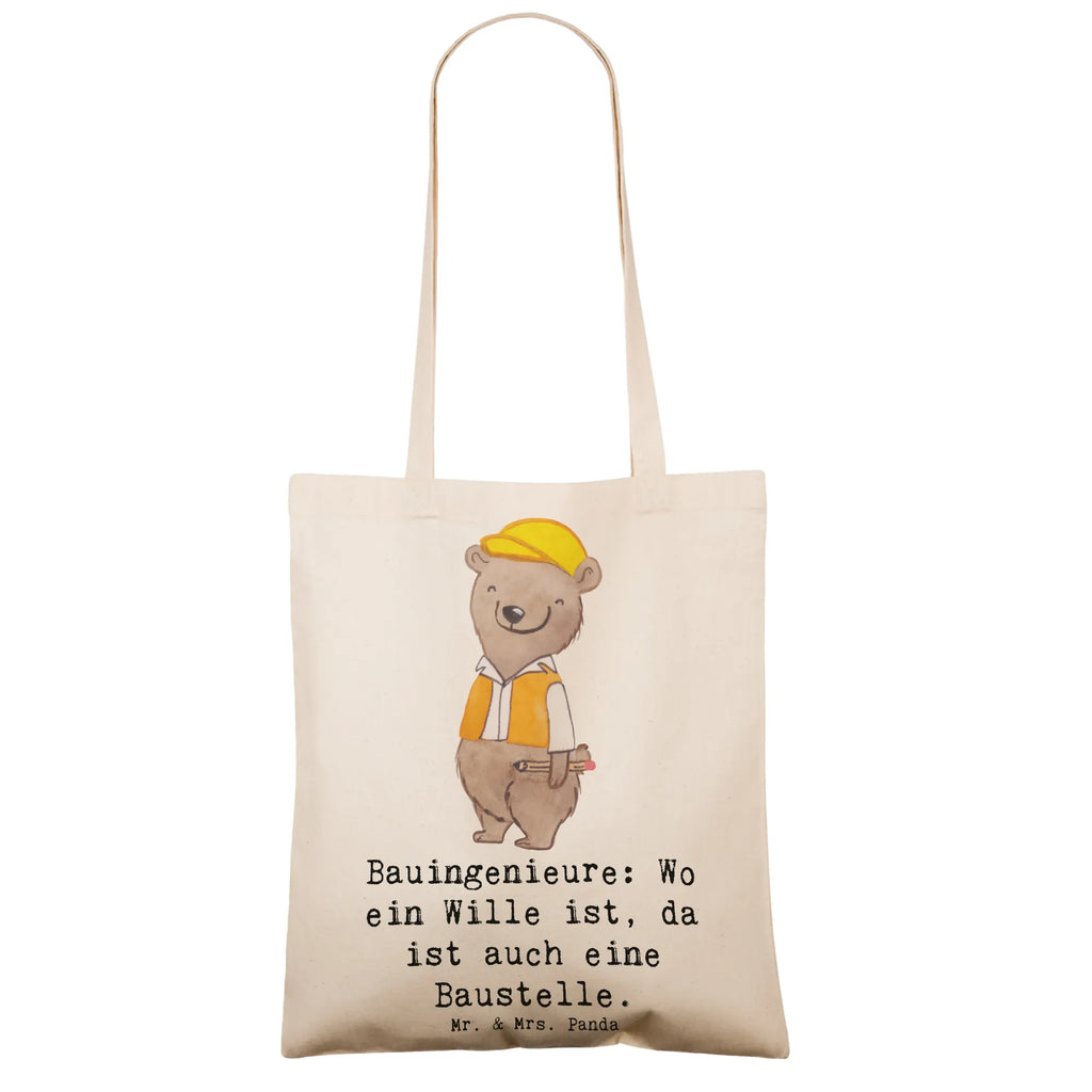 Tragetasche Bauingenieure: Wo ein Wille ist, da ist auch eine Baustelle. Beuteltasche, Beutel, Einkaufstasche, Jutebeutel, Stoffbeutel, Tasche, Shopper, Umhängetasche, Strandtasche, Schultertasche, Stofftasche, Tragetasche, Badetasche, Jutetasche, Einkaufstüte, Laptoptasche, Beruf, Ausbildung, Jubiläum, Abschied, Rente, Kollege, Kollegin, Geschenk, Schenken, Arbeitskollege, Mitarbeiter, Firma, Danke, Dankeschön