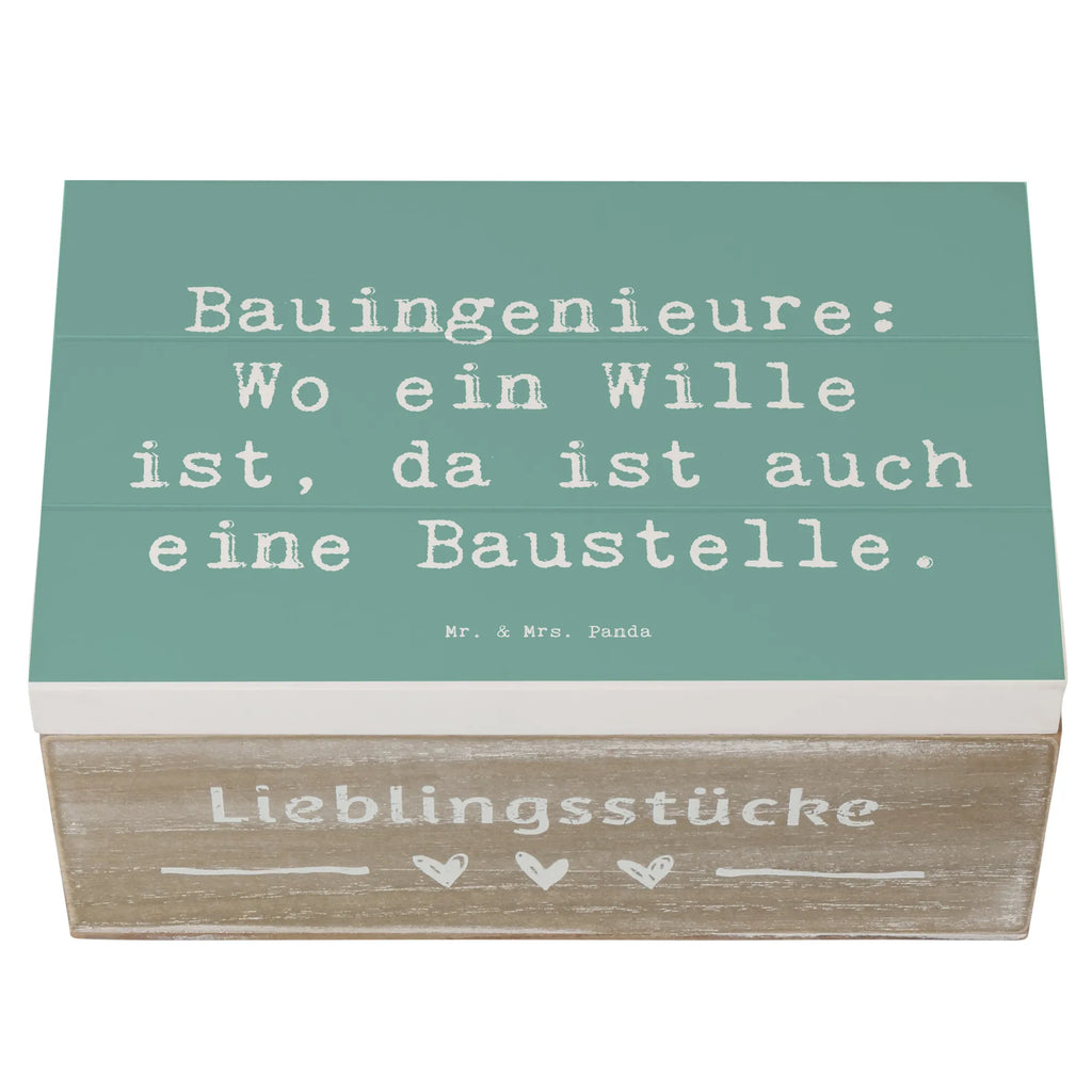 Holzkiste Spruch Bauingenieure: Wo ein Wille ist, da ist auch eine Baustelle. Holzkiste, Kiste, Schatzkiste, Truhe, Schatulle, XXL, Erinnerungsbox, Erinnerungskiste, Dekokiste, Aufbewahrungsbox, Geschenkbox, Geschenkdose, Beruf, Ausbildung, Jubiläum, Abschied, Rente, Kollege, Kollegin, Geschenk, Schenken, Arbeitskollege, Mitarbeiter, Firma, Danke, Dankeschön